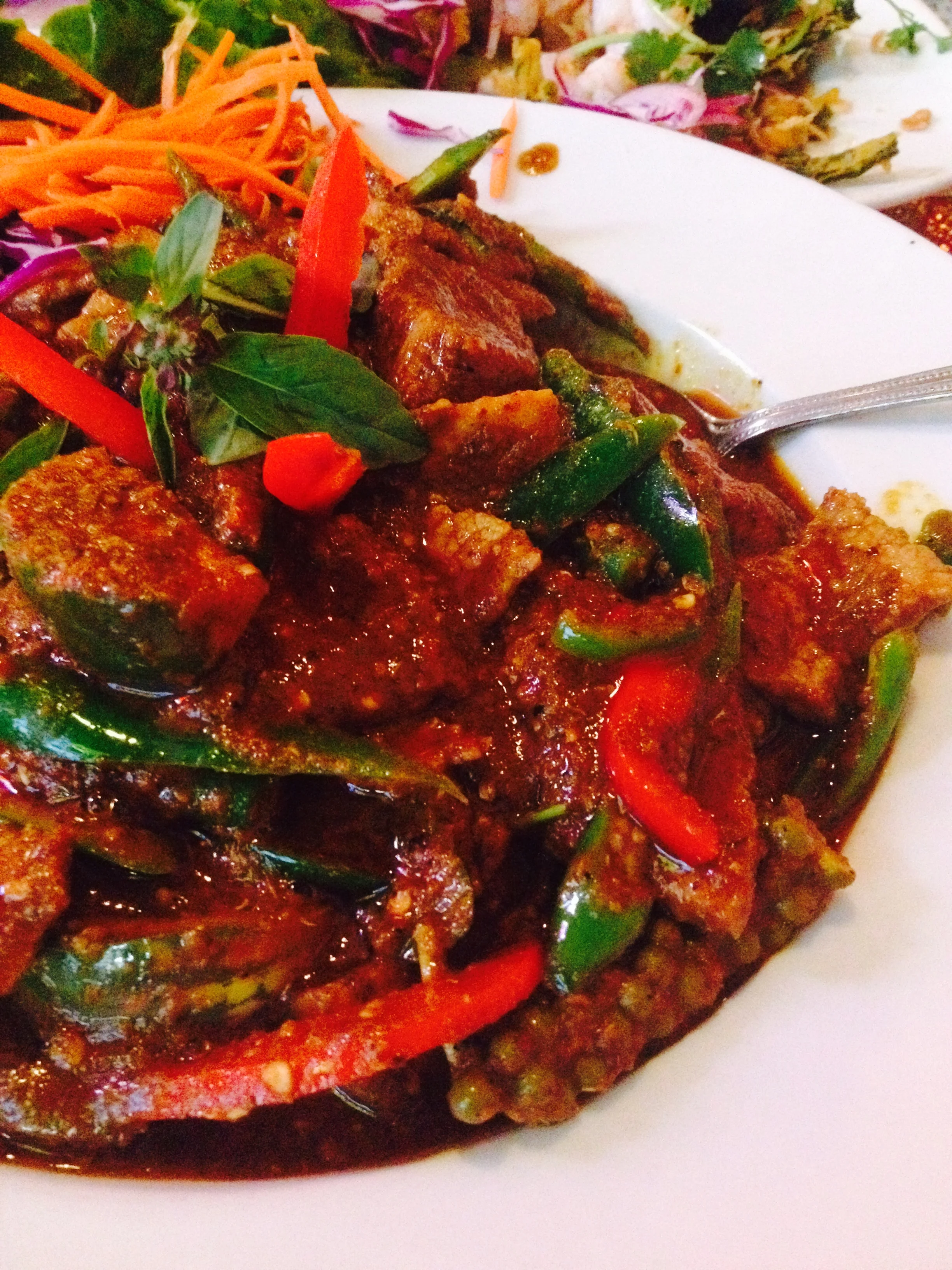 The "Dynamite Spicy Challenge presented by Chef Tui" with beef - the spiciest thing you will ever eat...ever.