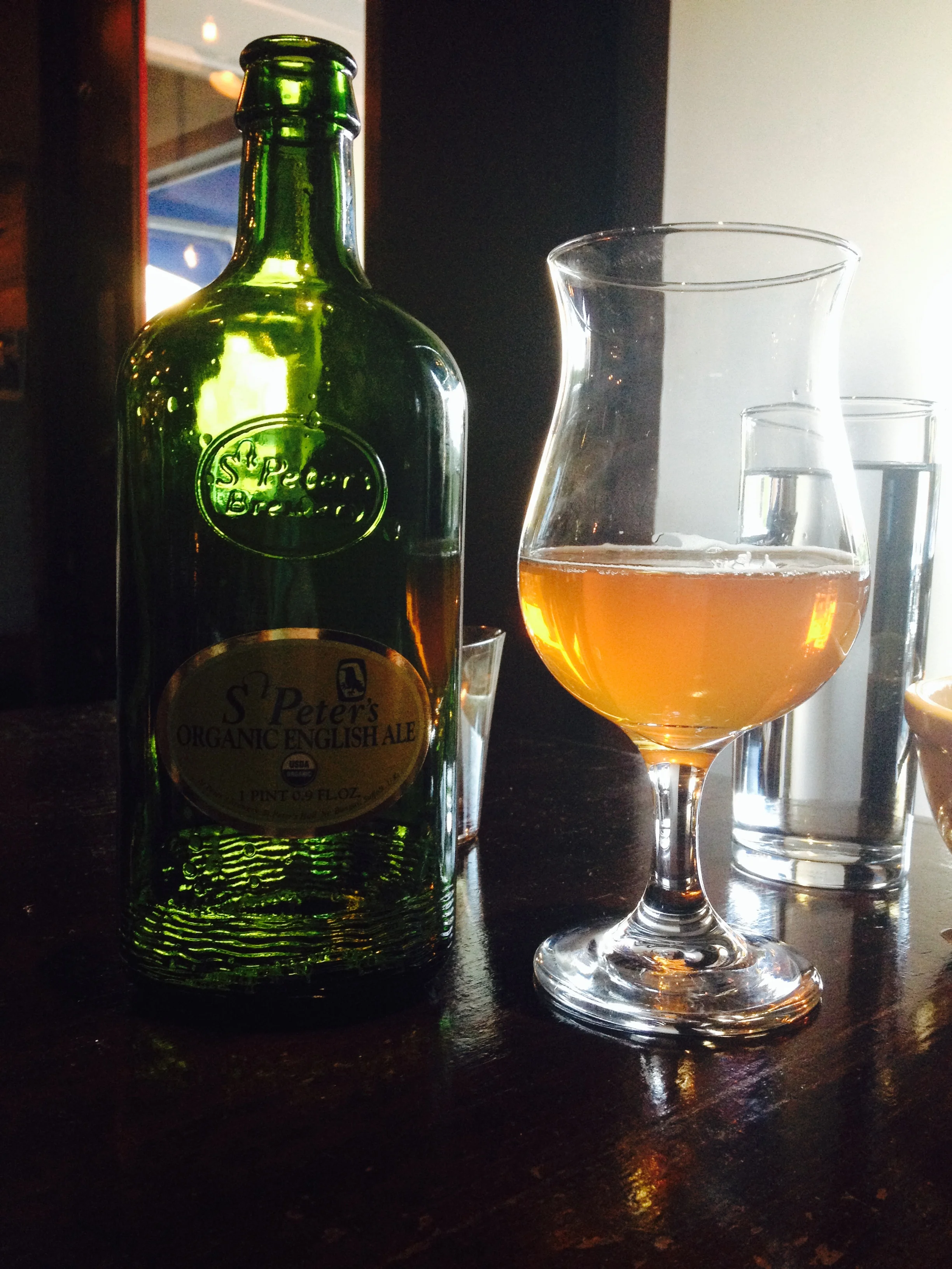 St. Peter's Organic English Ale - it comes in such a delightfully charming bottle!