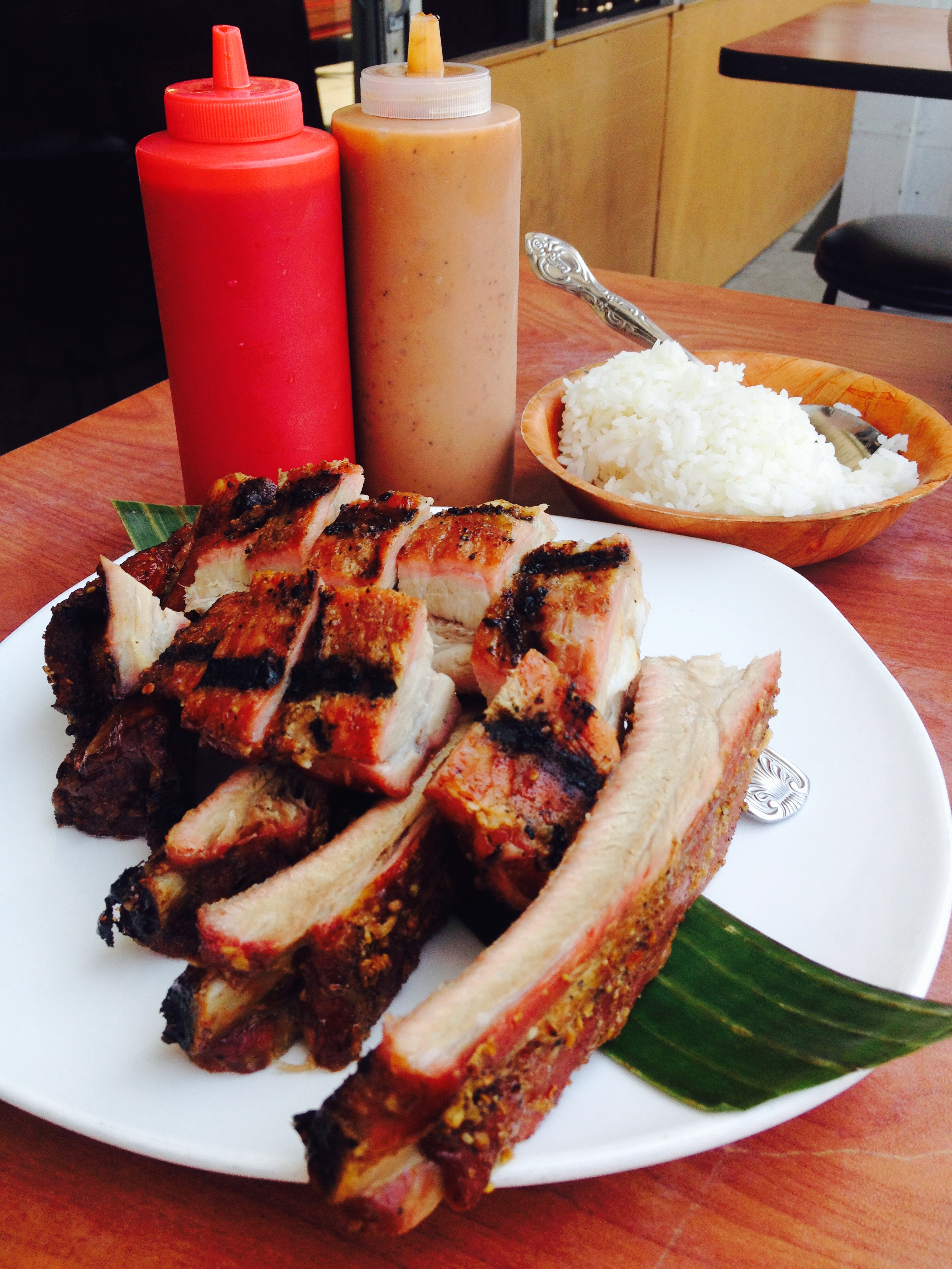 Mt. Malindang Pork Ribs & Riblets - seasoned, slow-smoked st. louis pork ribs and rib tips, accompanied by secret sauces