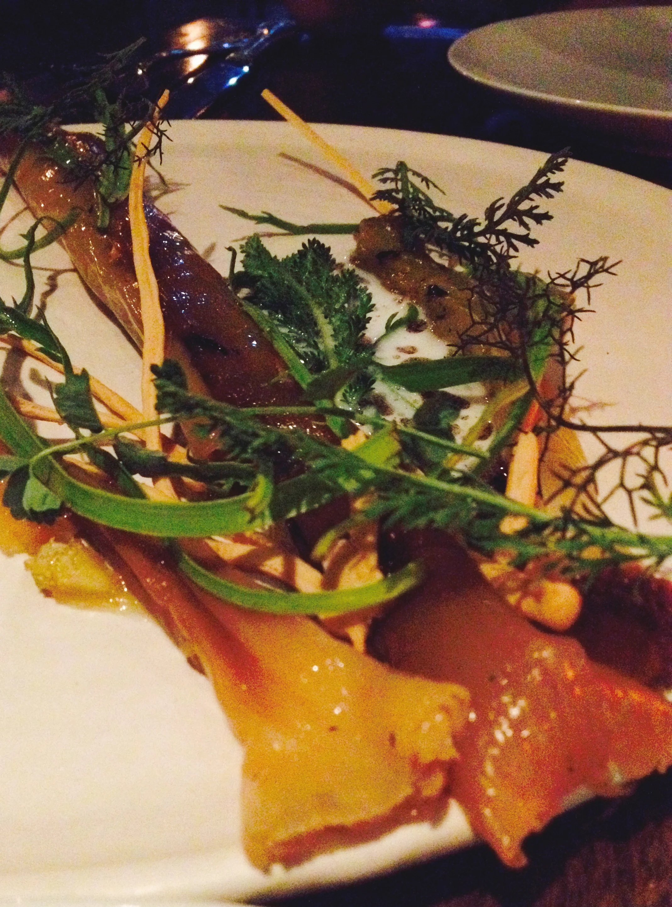 BIODYNAMIC LEEKS with yuzu and buttermilk