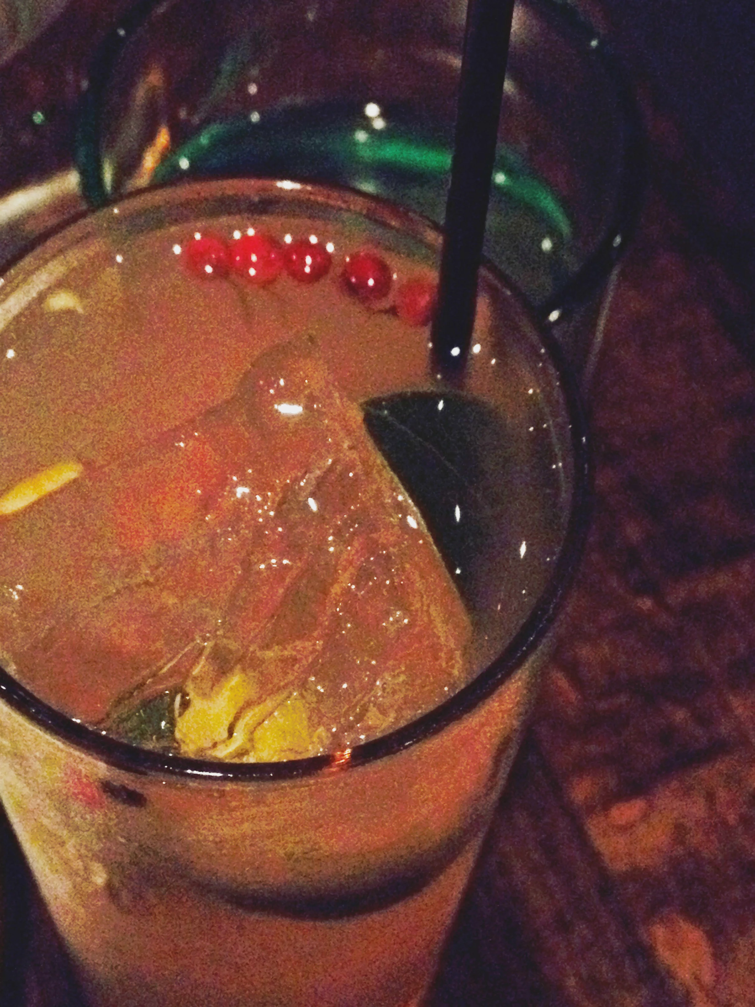 One of the restaurant's stunning signature cocktails.