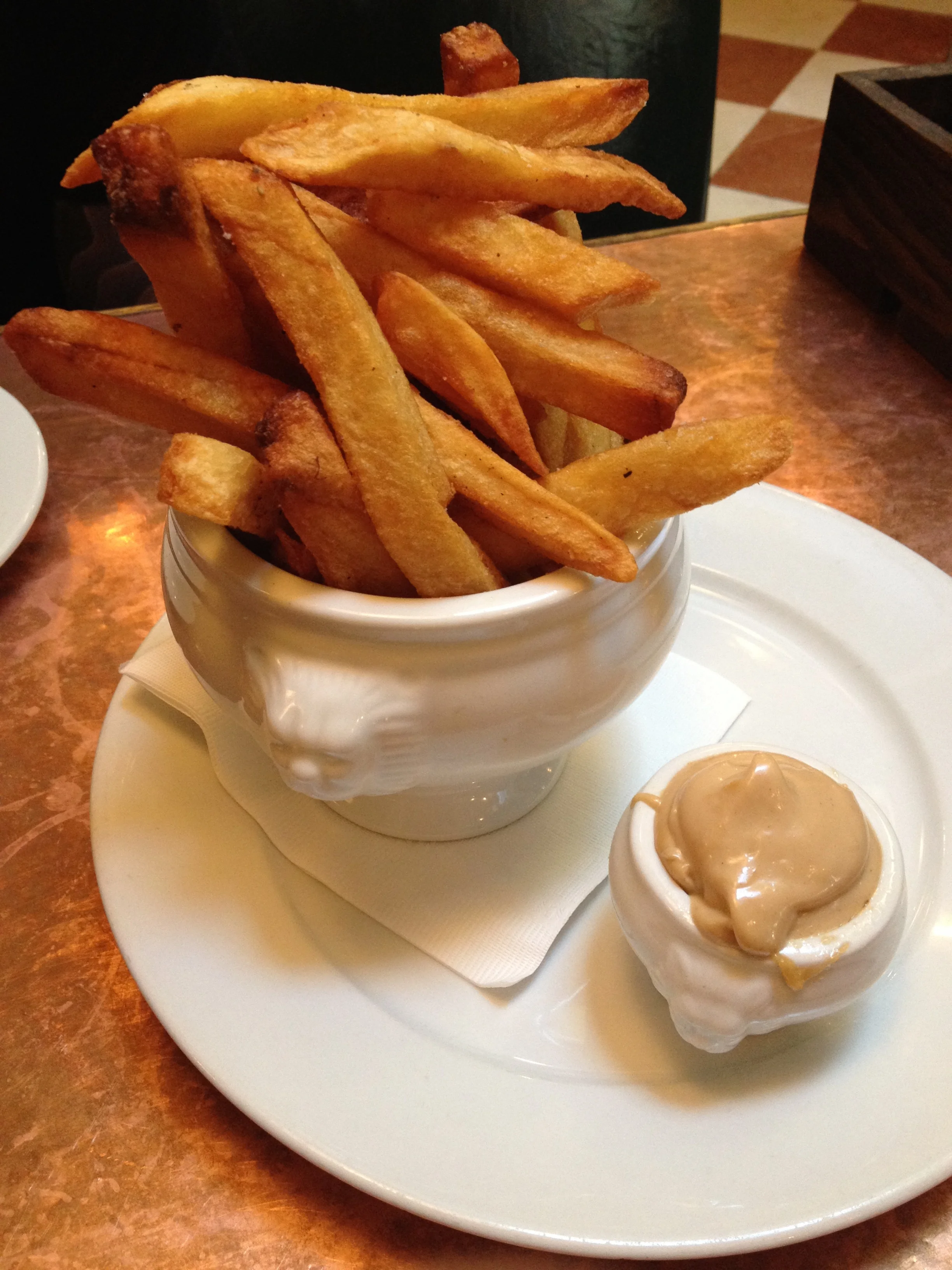 Thrice Cooked Chips with Worcestershire Aioli