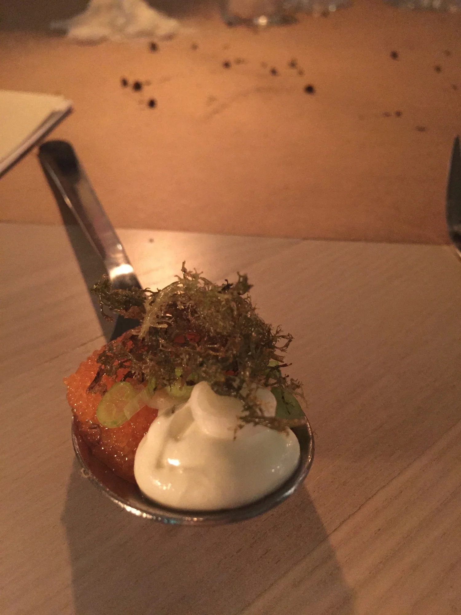 Lichen, Sour Cream, and Vendace Roe