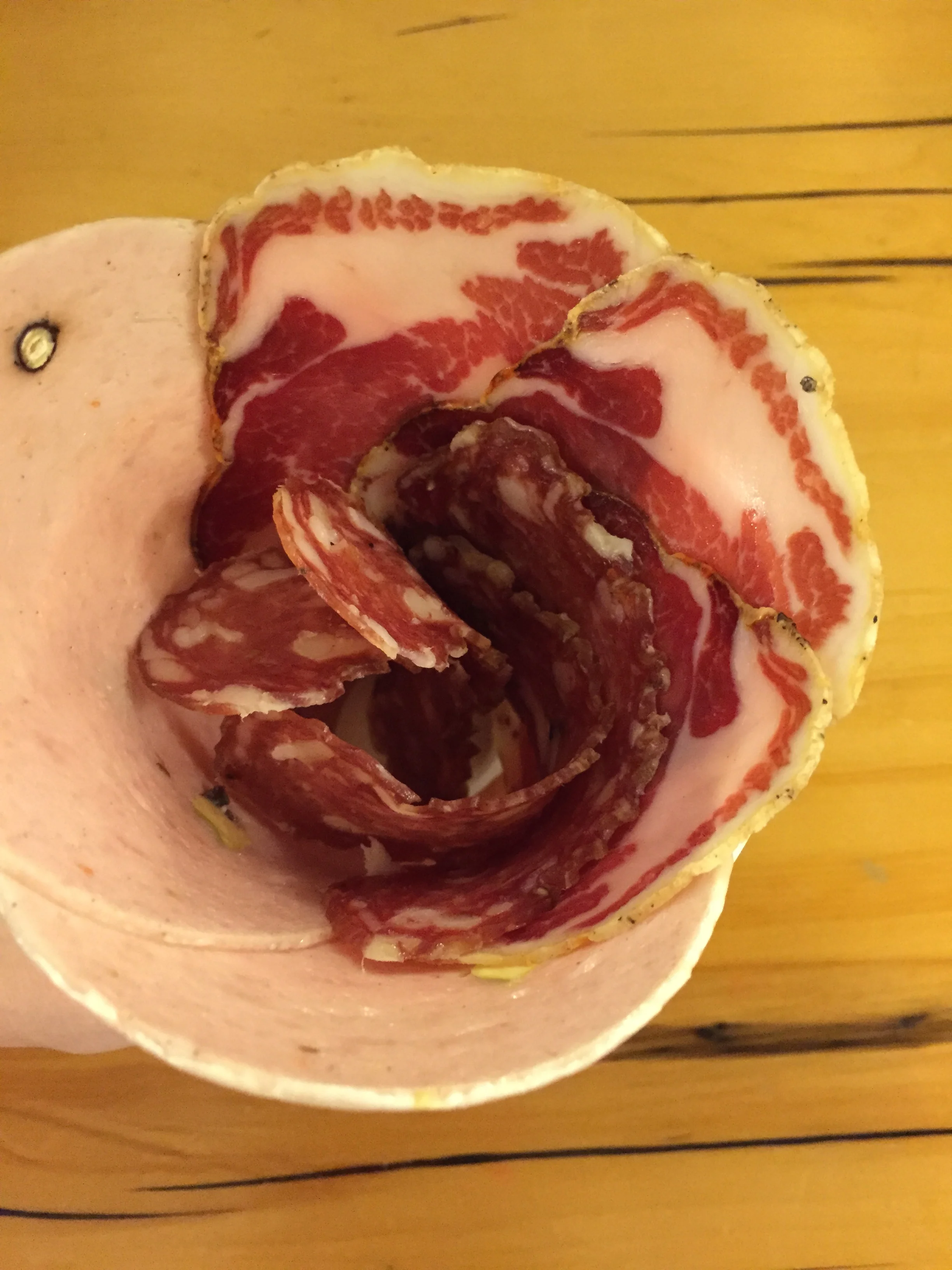 Mixed Salumi Cone at Boccalone