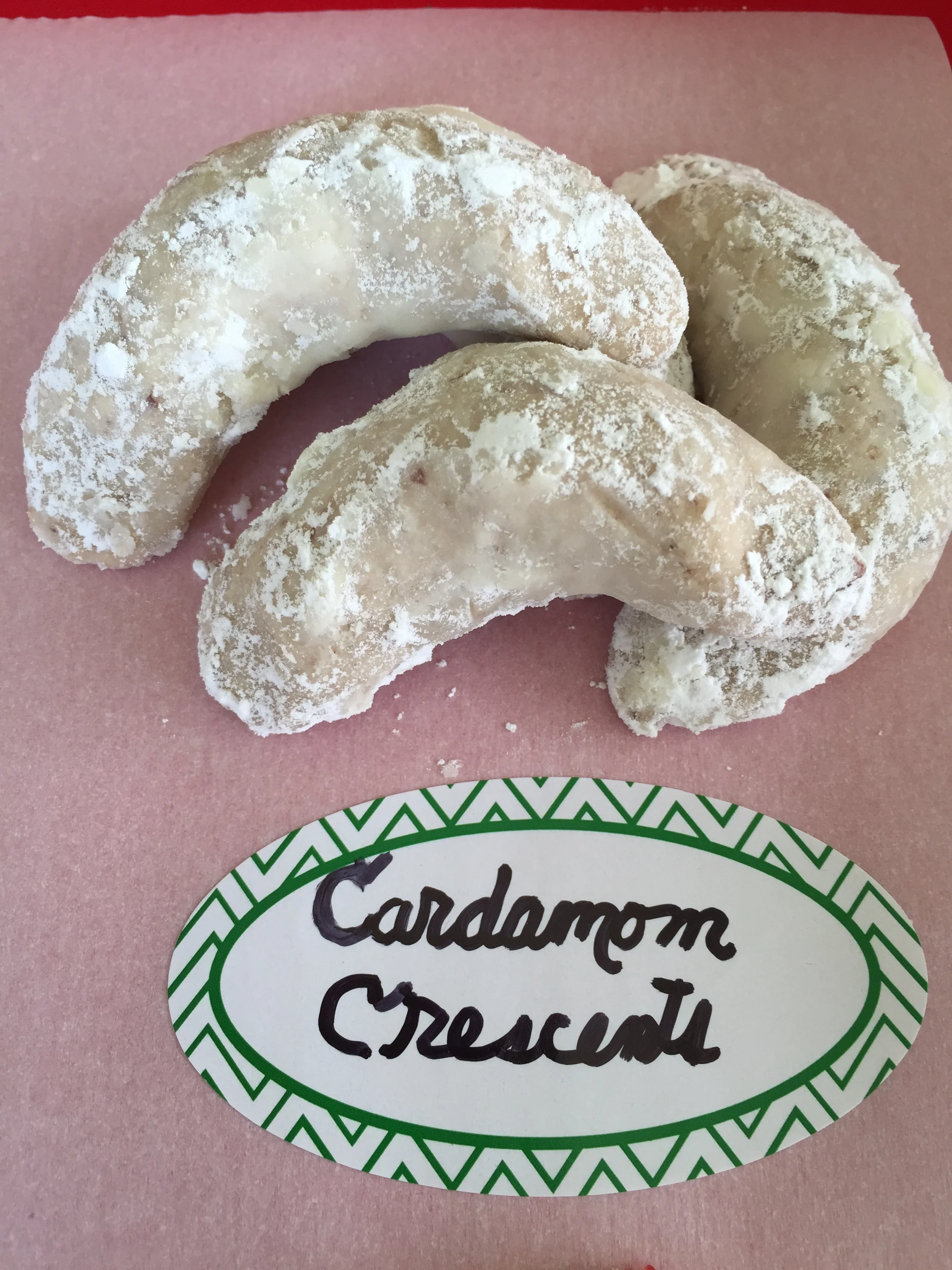 Cardamom Crescents
