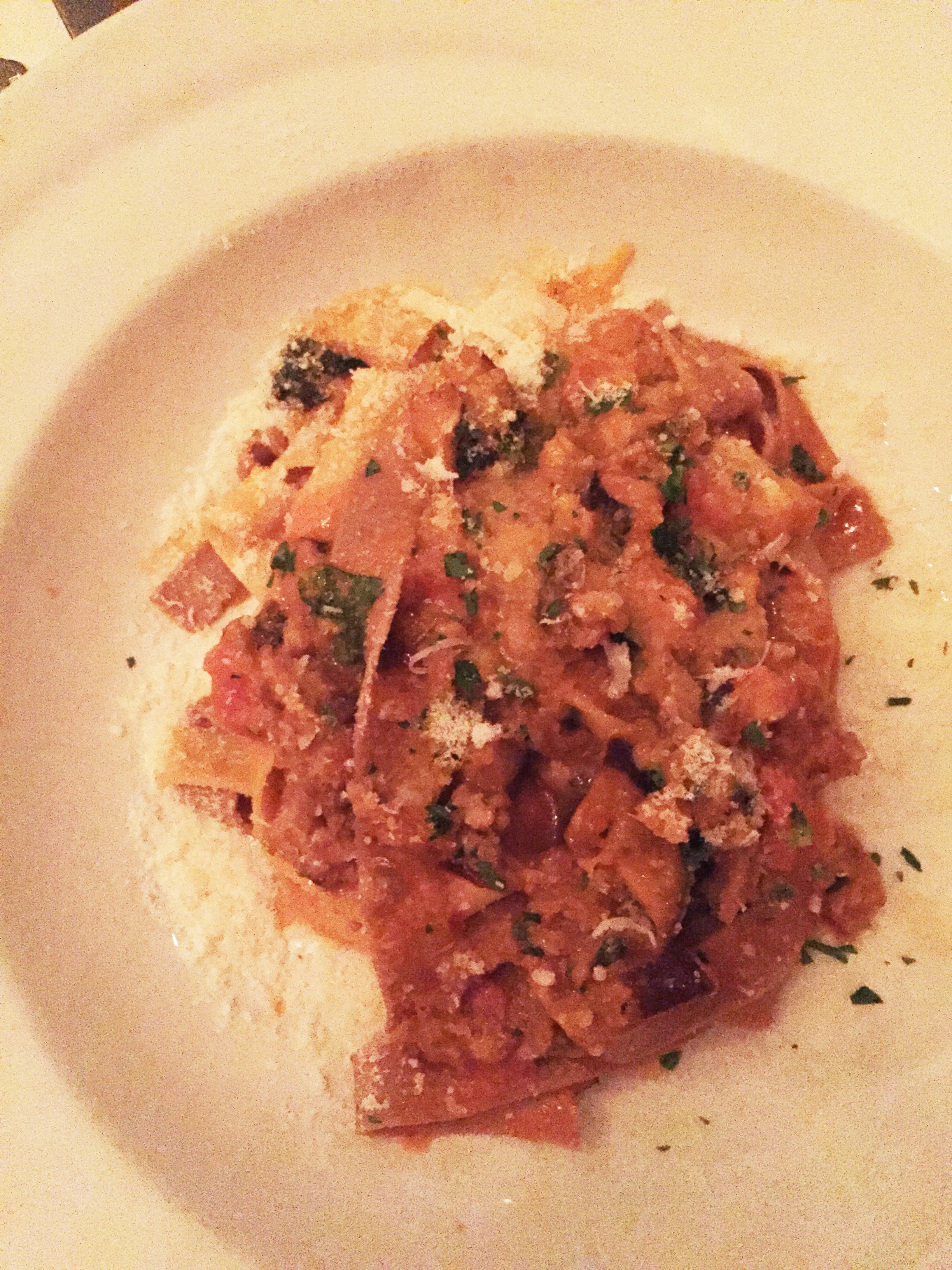 Chestnut pappardelle
