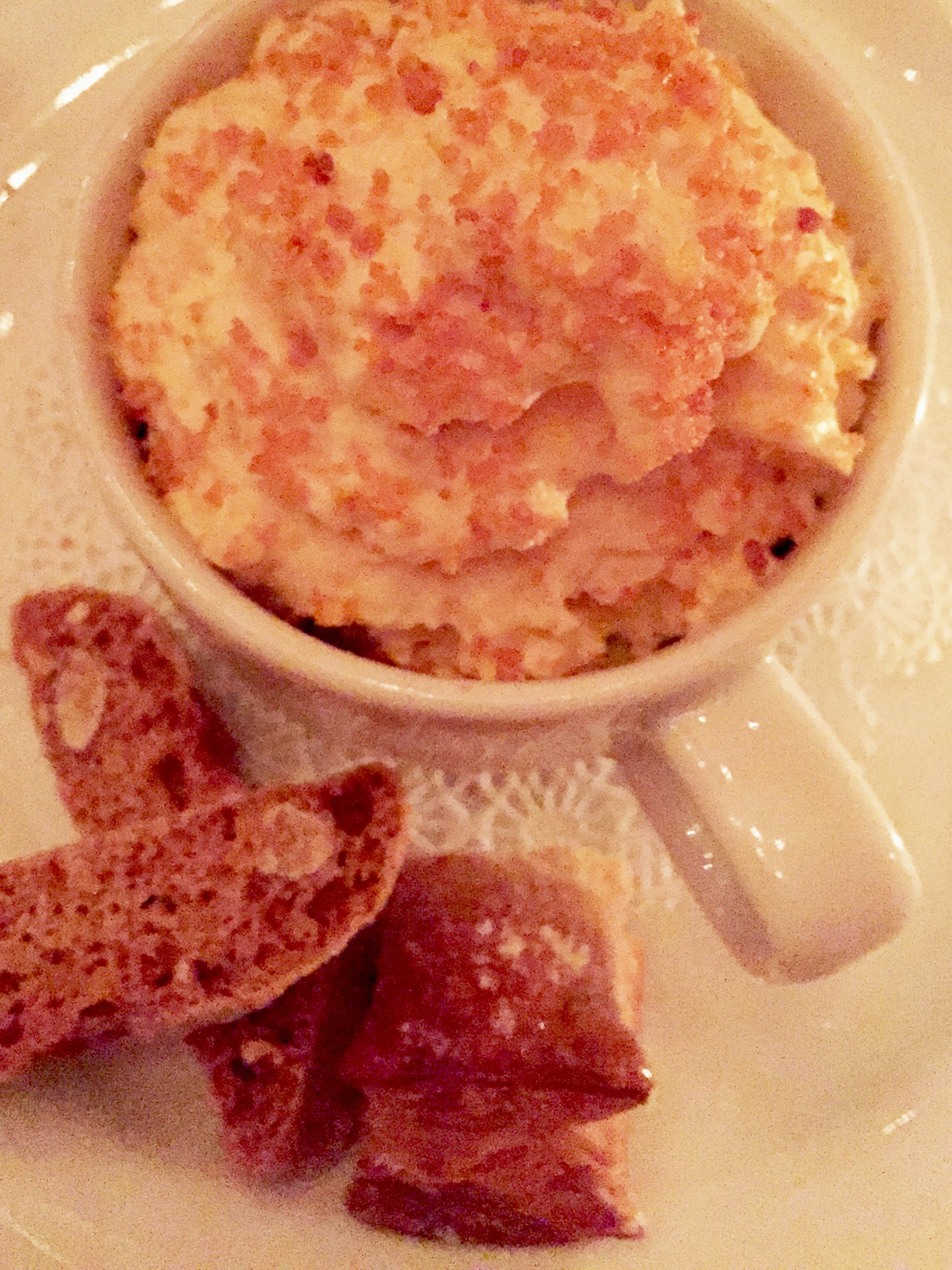 Il Budino Alla Vaniglia E Croccante vanilla pudding with crispy cantucci