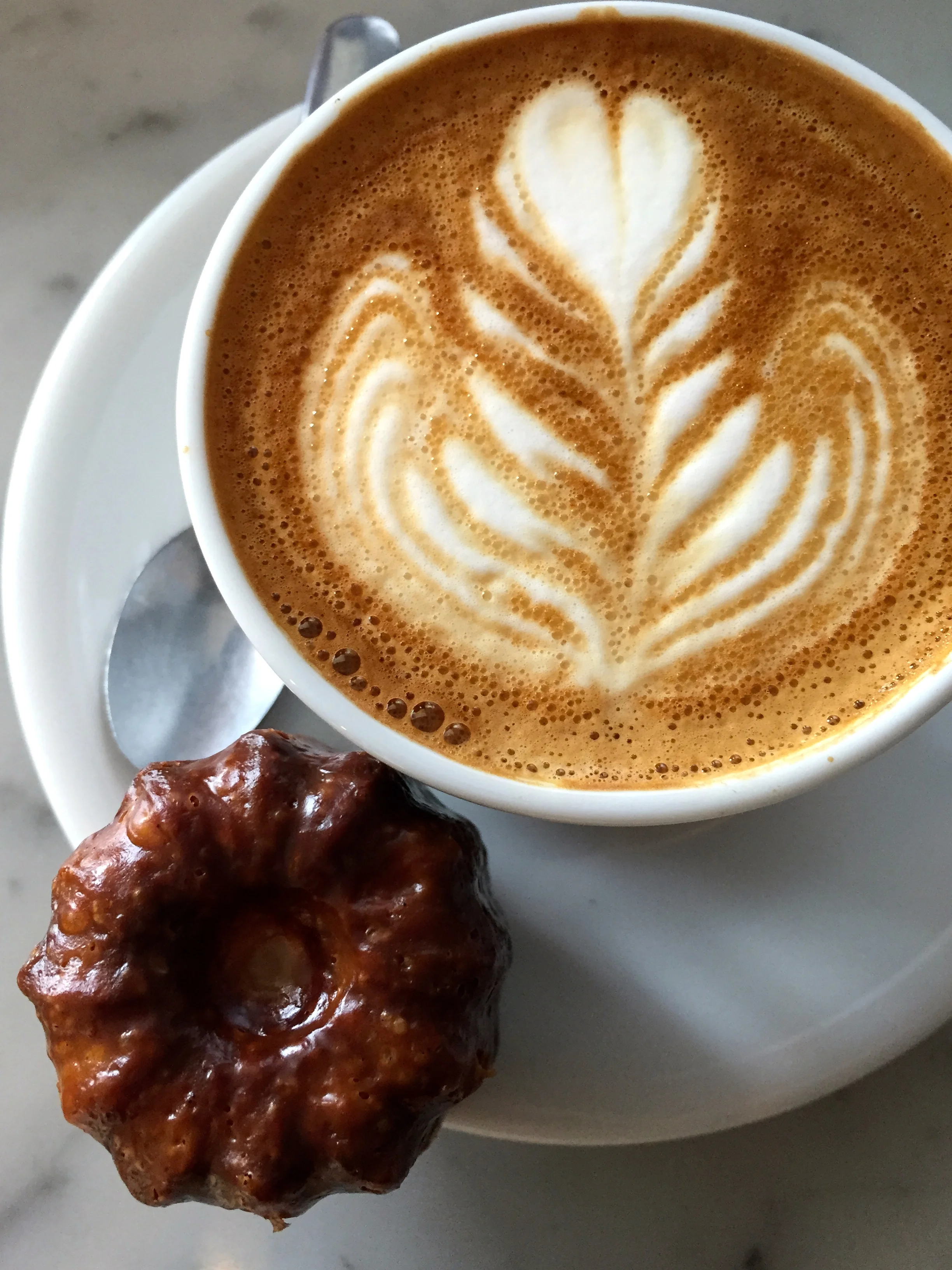 A Cappuccino and a Canelé