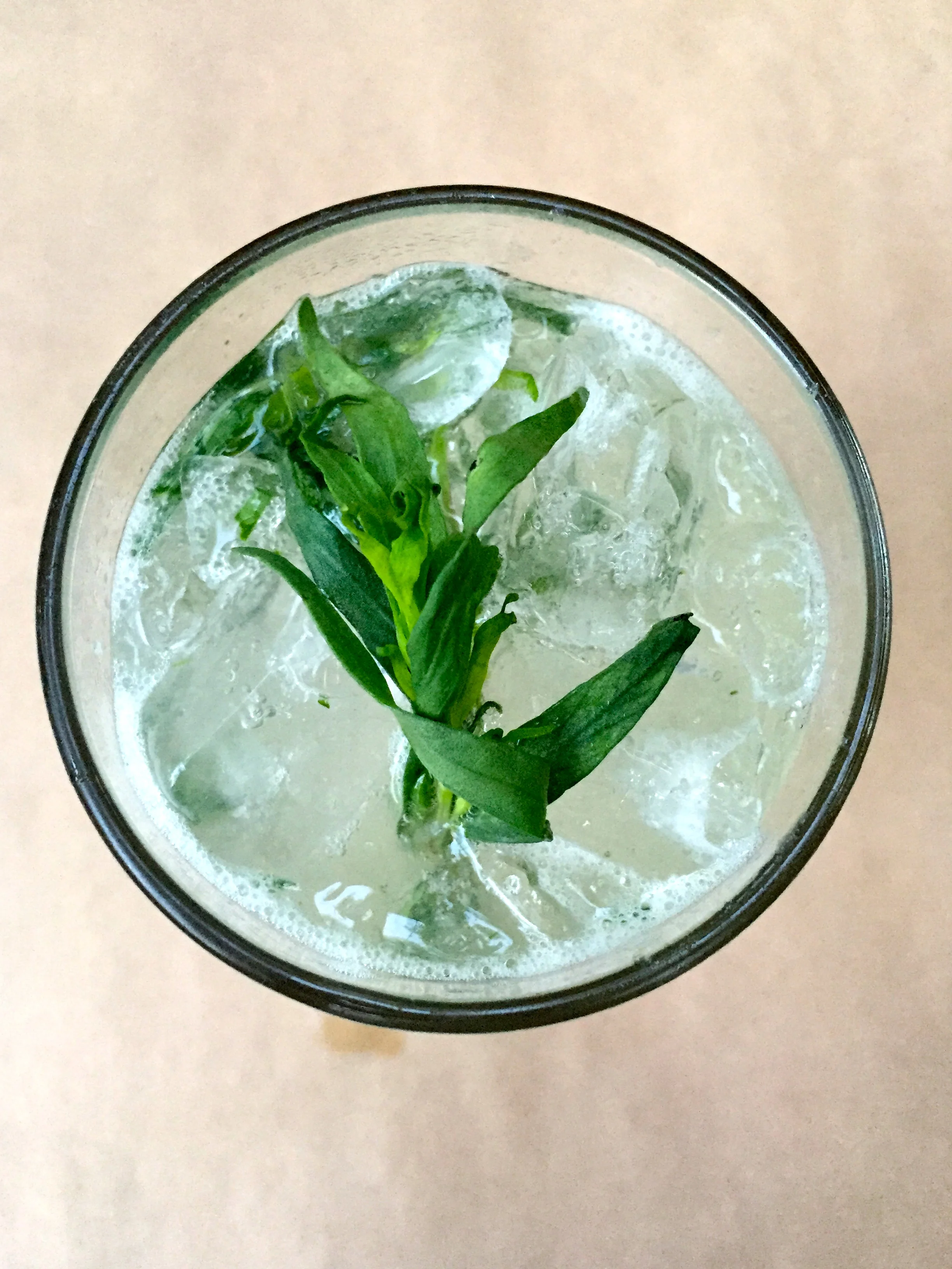 Chef's Lemonade with vodka, lemon, kumquat, and thyme.