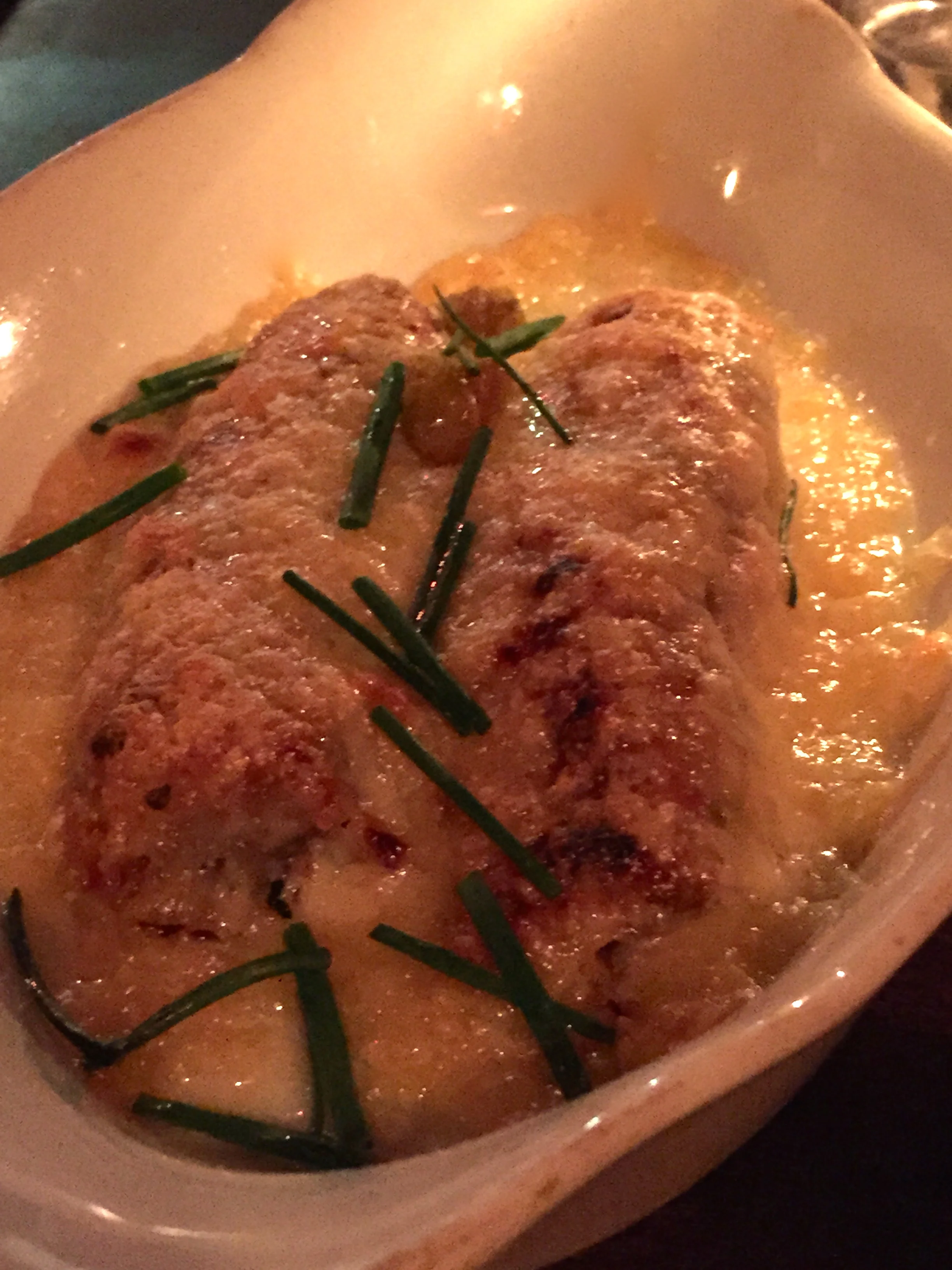 CANELONES DE ROSA - rosa's valencian duck confit canelons, bechamel, idiazabal cheese, truffle oil essence