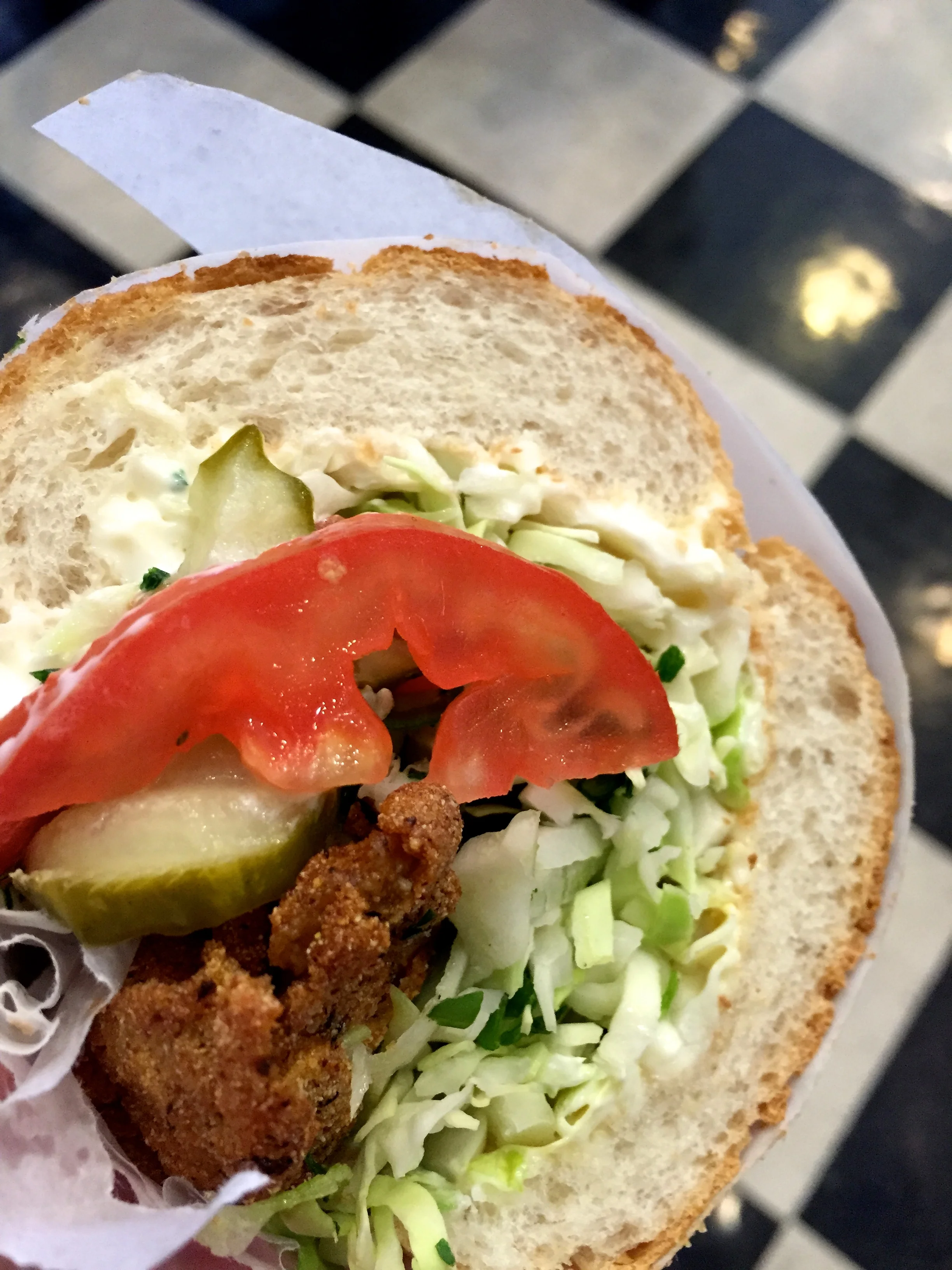 Crescent City Fried Oyster Po’Boy (Dressed).