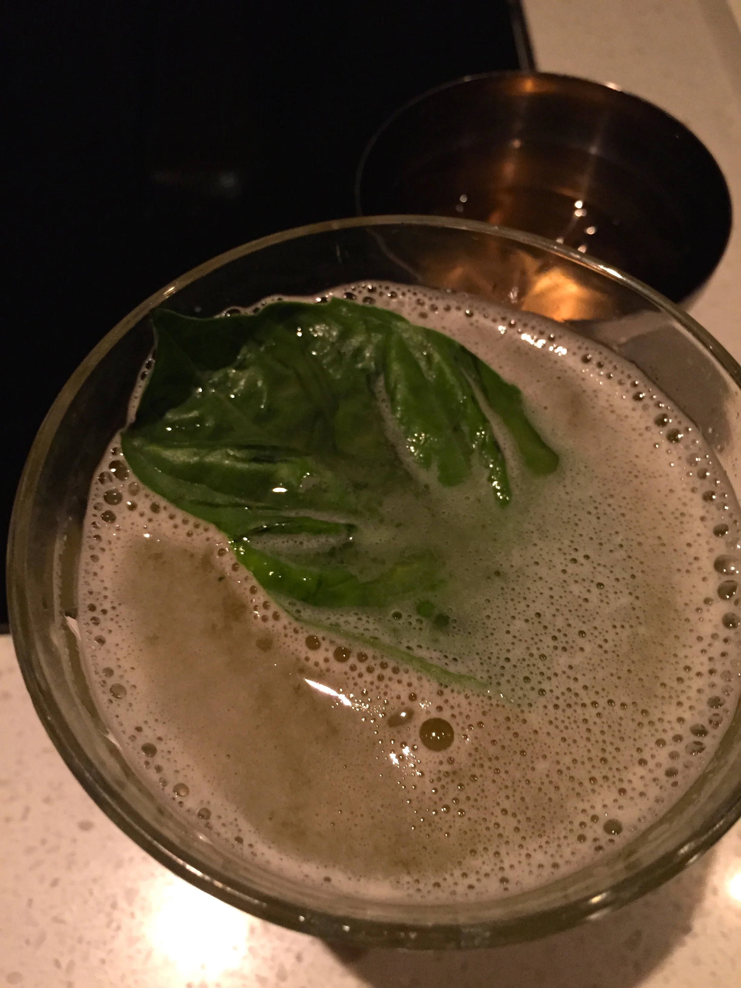 Basil cocktail.