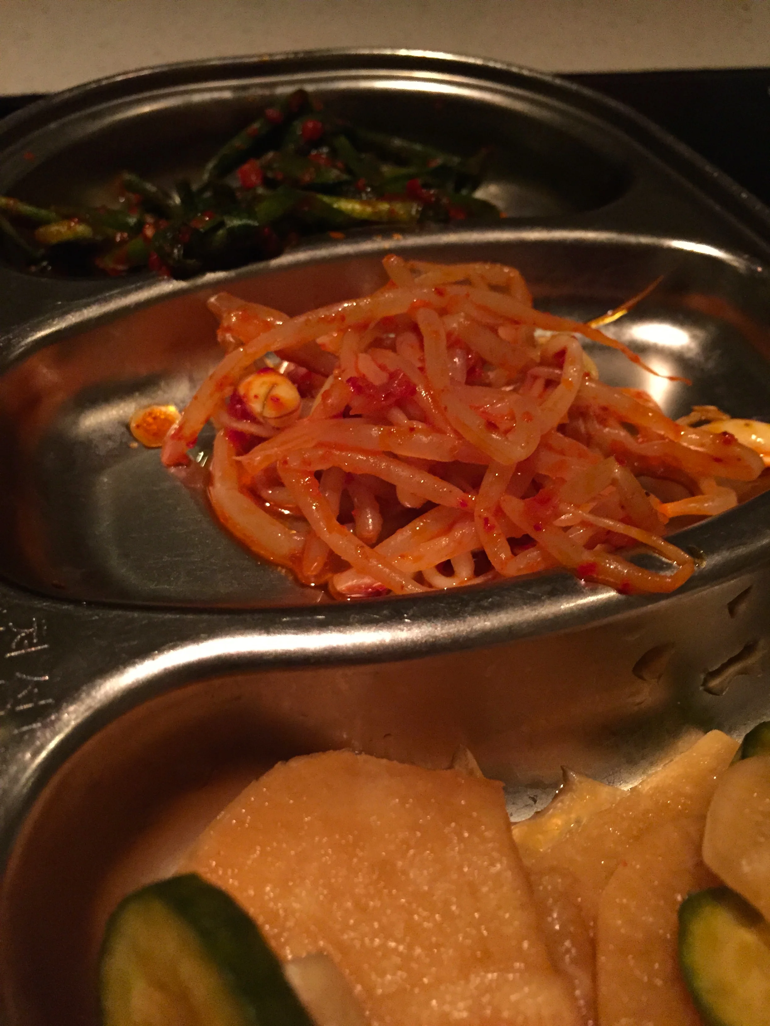 Kimchi and Soybean Pickles.