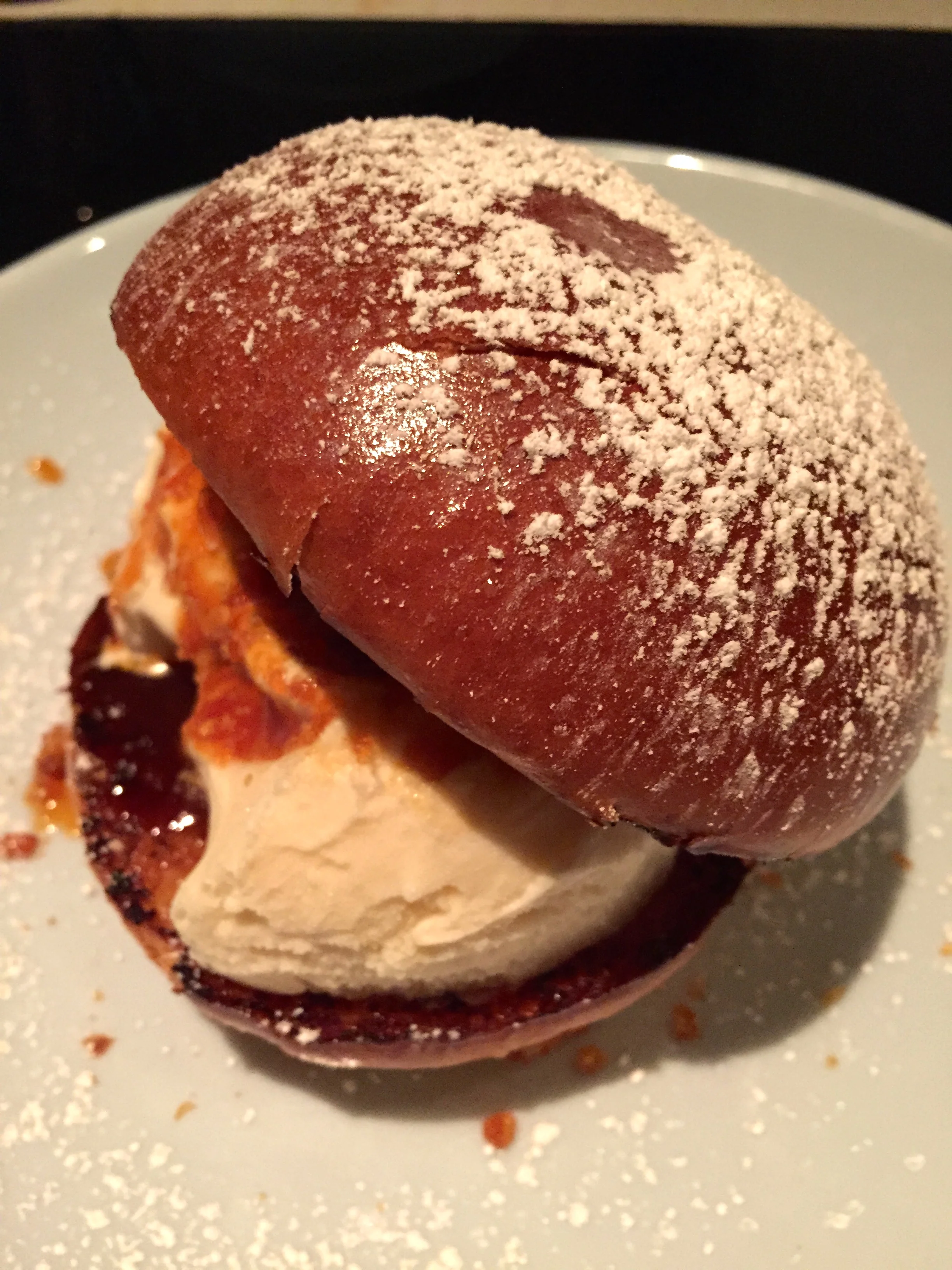 Brioche Ice Cream Sandwich.