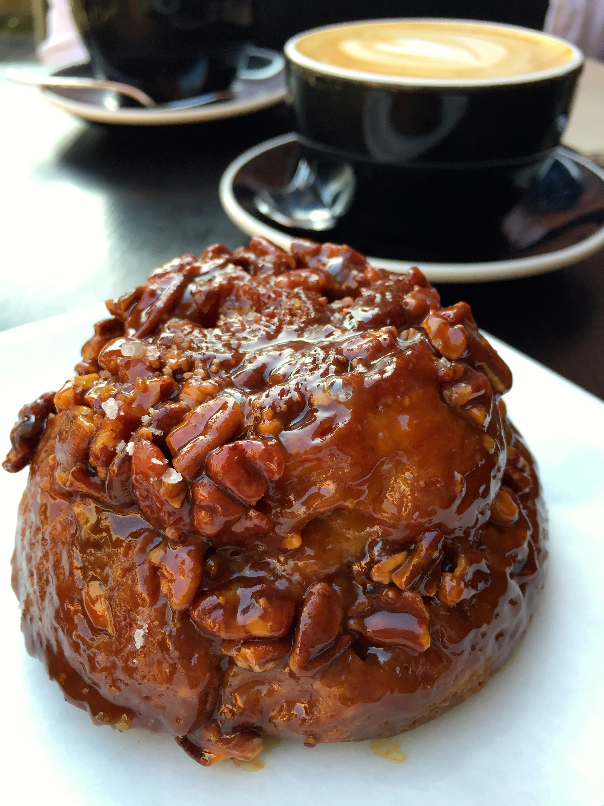 Salted caramel babka roll.