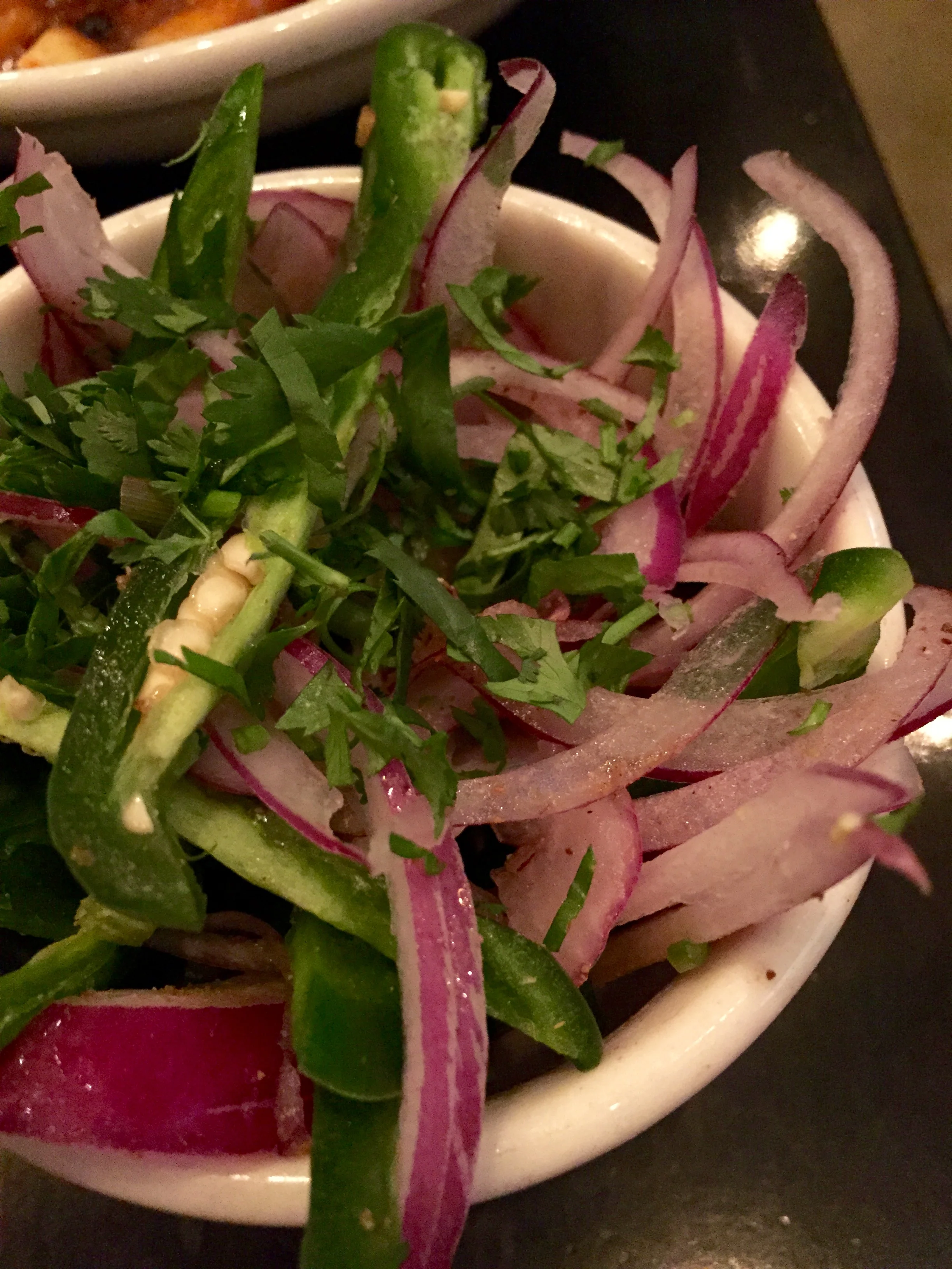 "OG" Masala Onions and Chilies.
