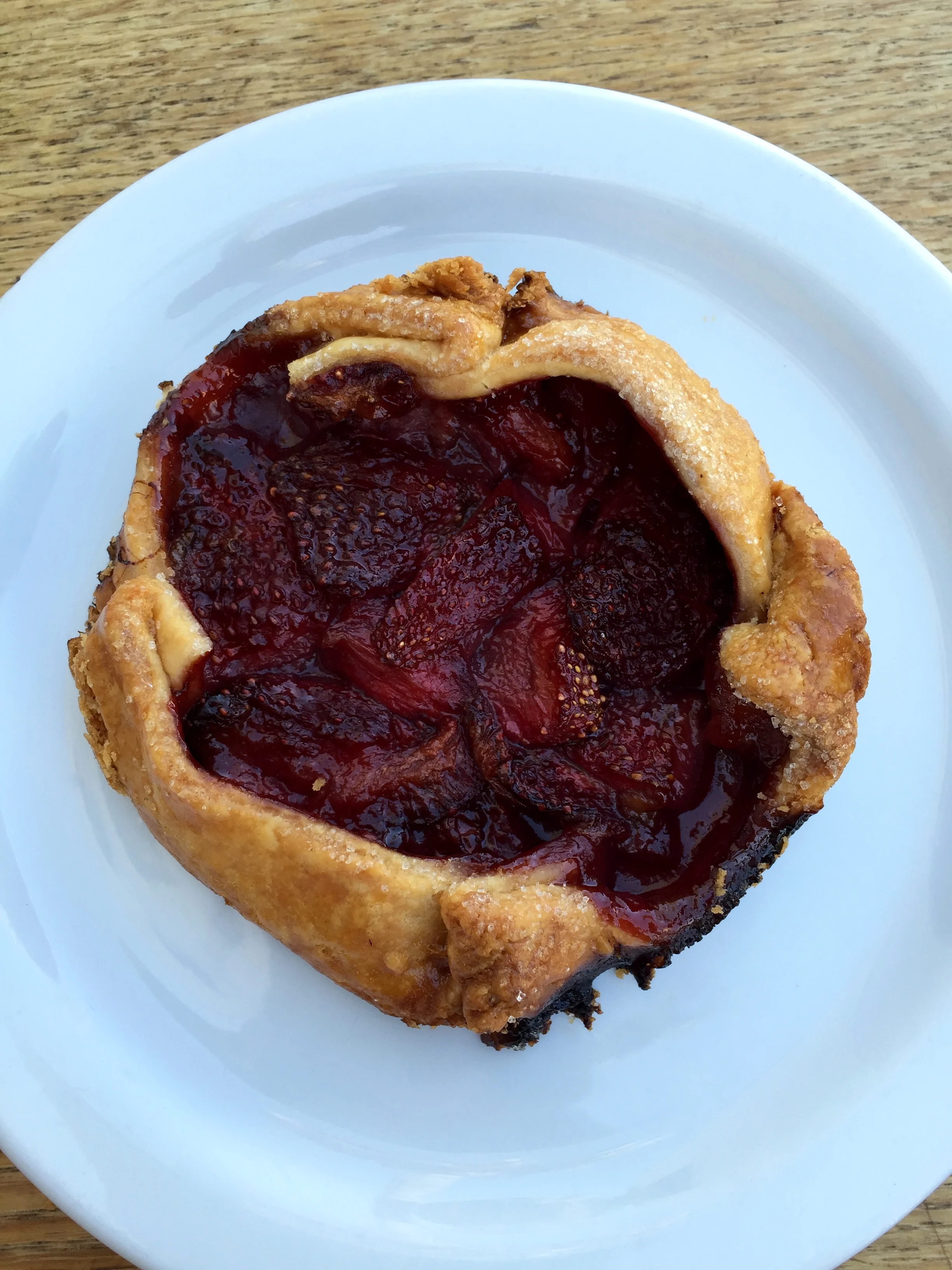 Strawberry crostata.