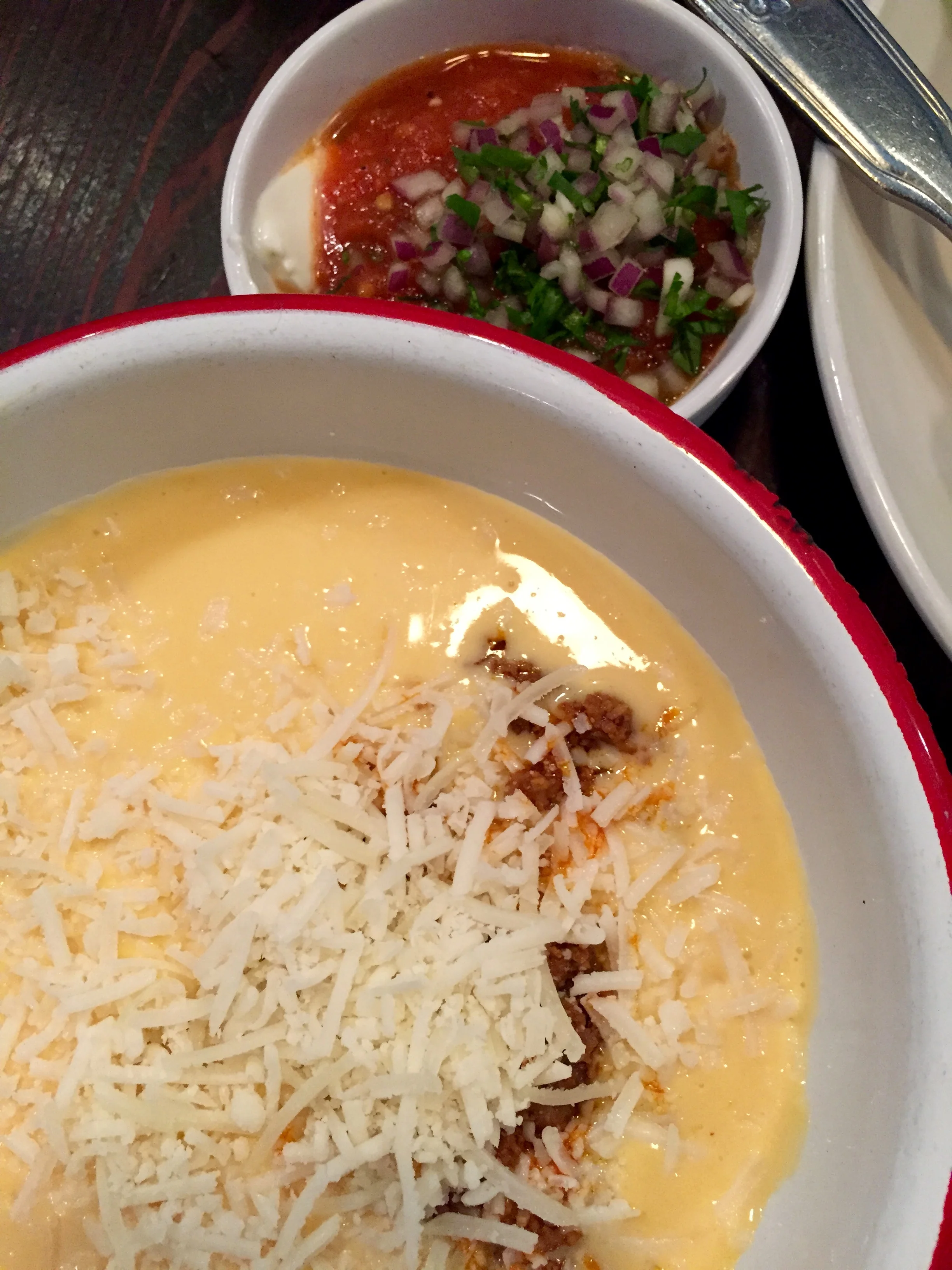 Tex-Mex Queso with chorizo.