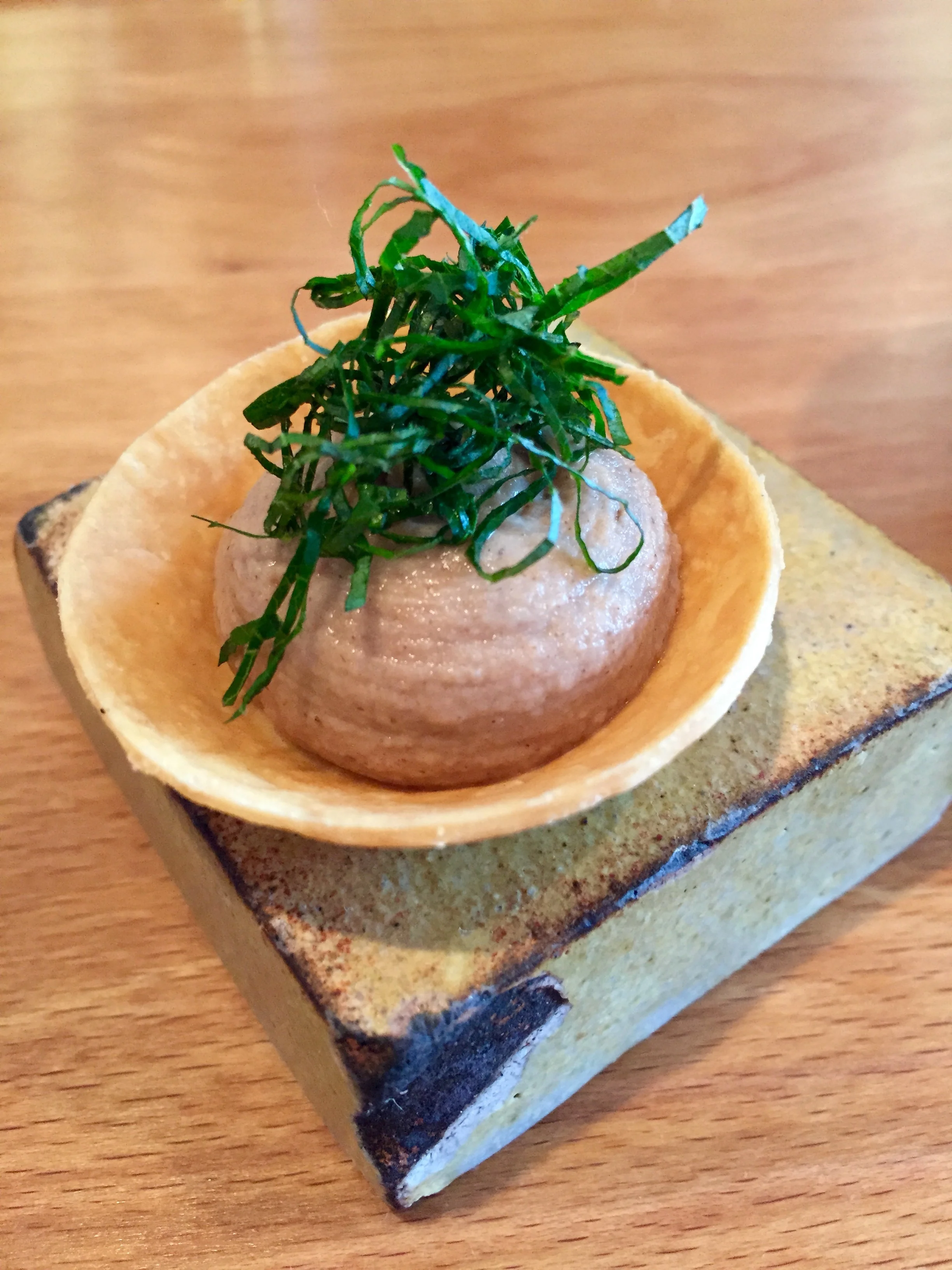 Radish tart.