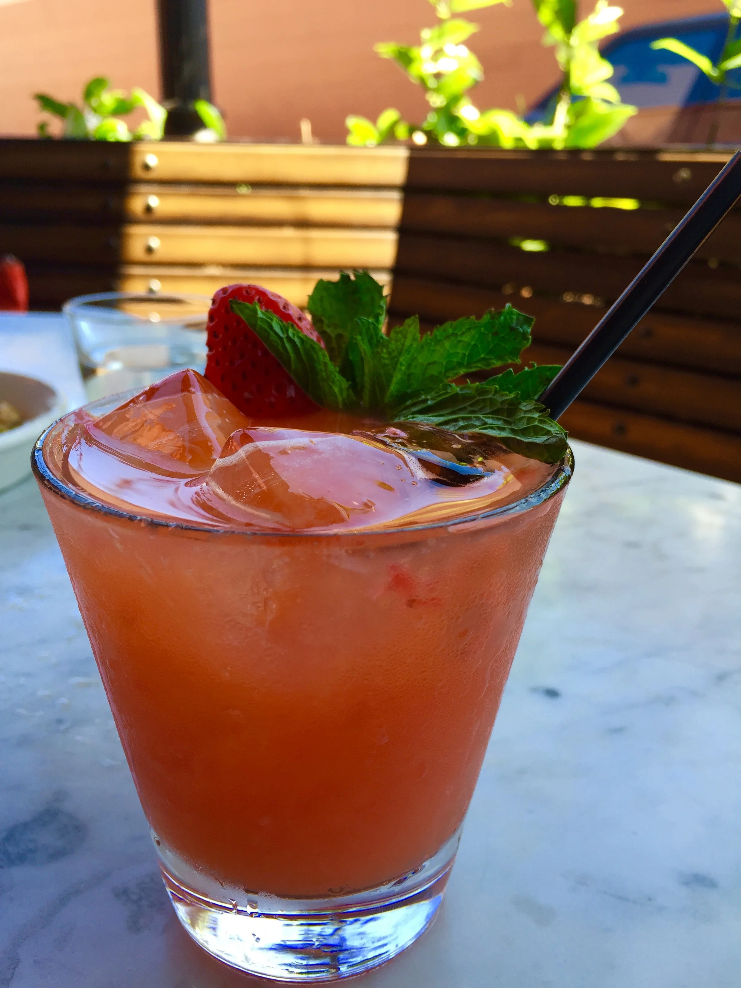 Red Hot and Bothered - Jalapeno-infused vodka, strawberry, blood orange, agave, and ginger beer.