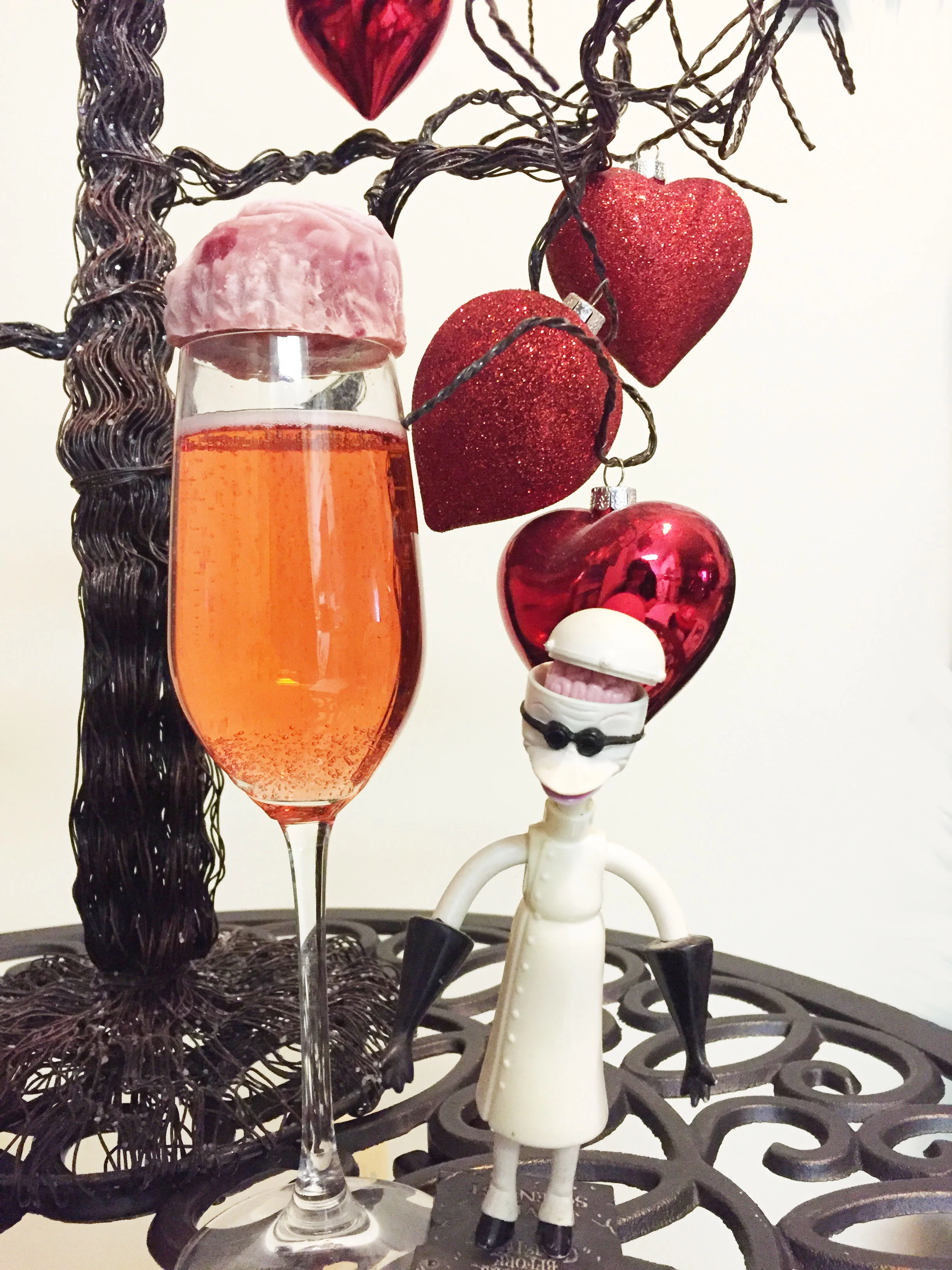 Doctor Finklestein Strawberries & Cream Champagne Cocktail