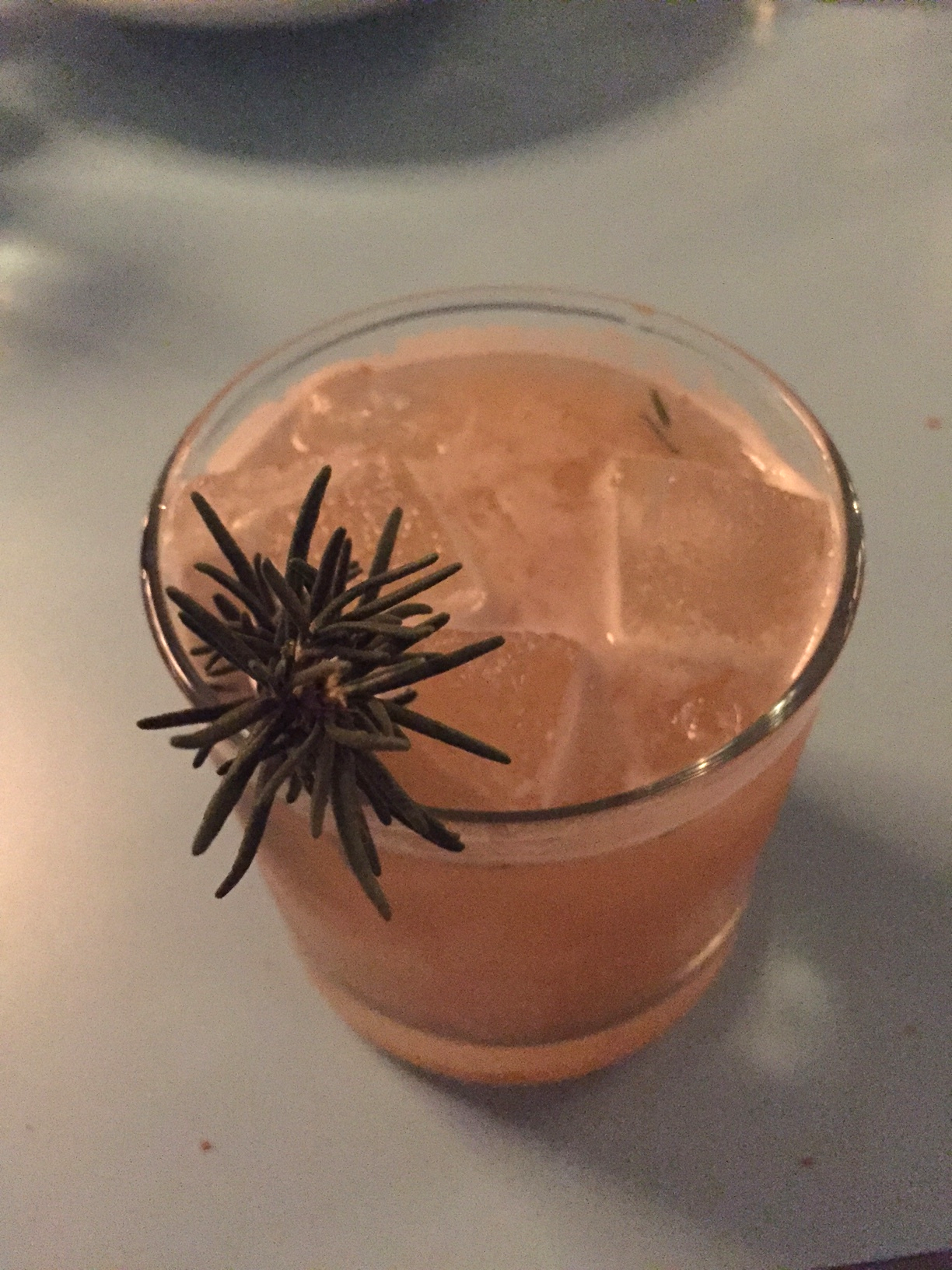 nightmare on fig street - B ourbon, carpano antica, lemon, fig, rosemary.