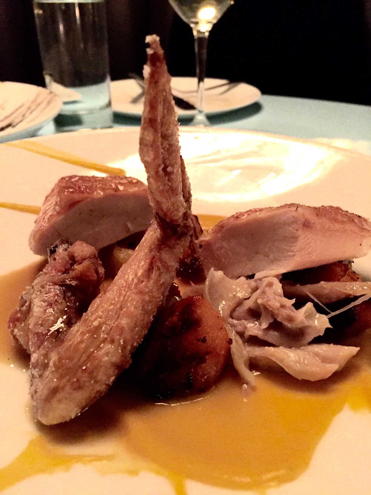 jidori chicken with winter squash & vadouvan spices