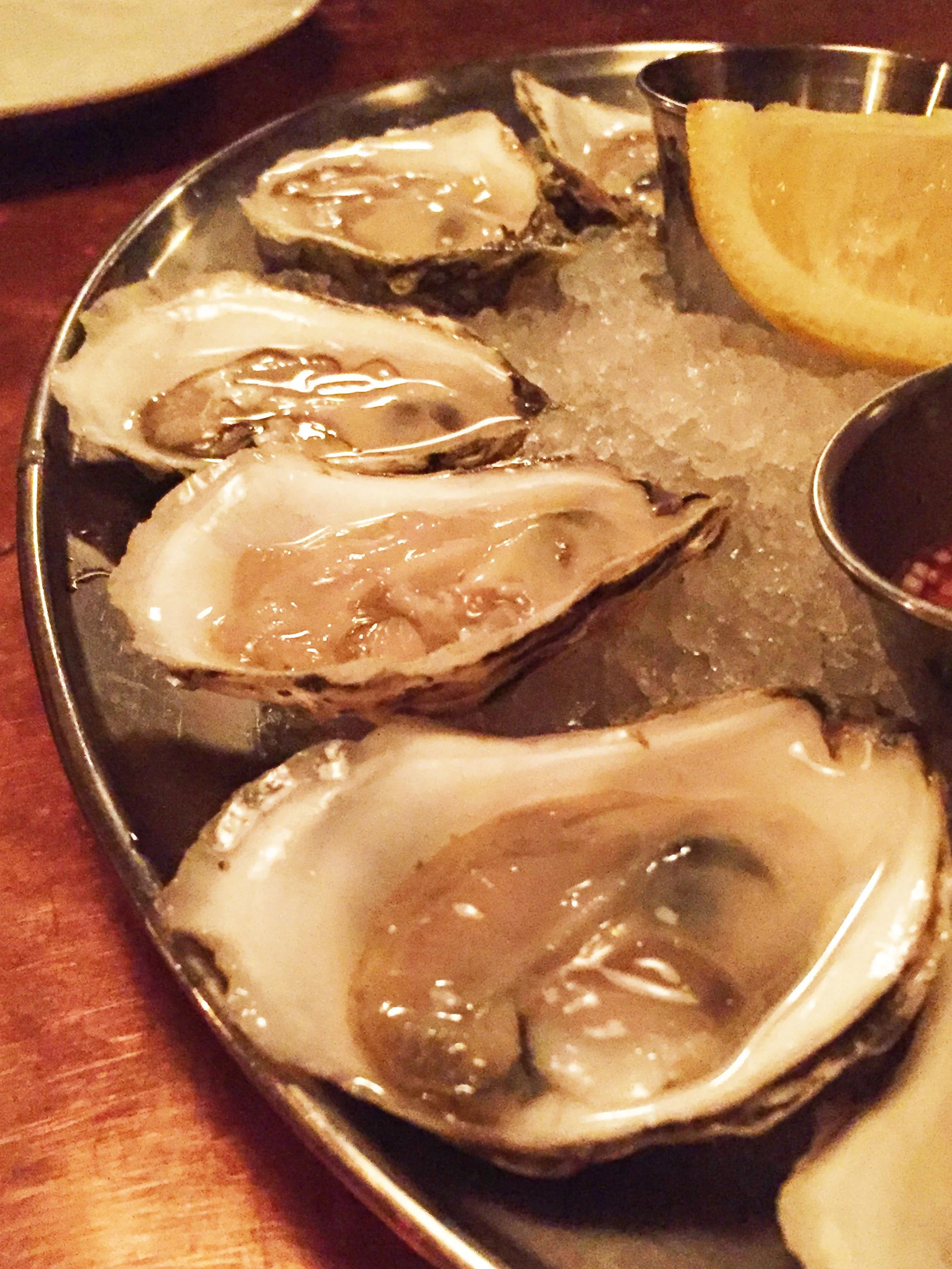 ½ Dozen Oysters on the Half Shell.