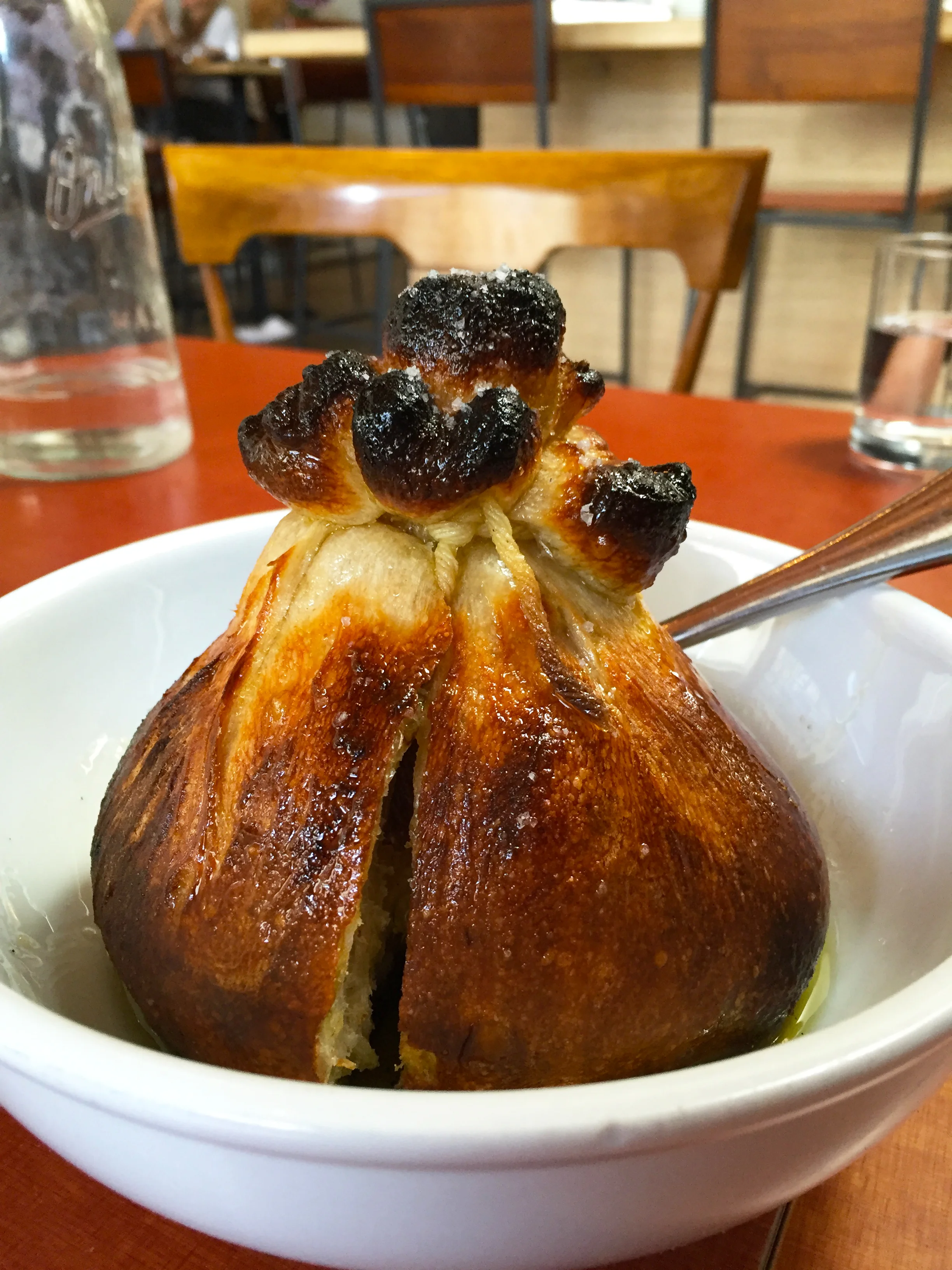 GARLIC KNOT with extra virgin olive oil, sea salt