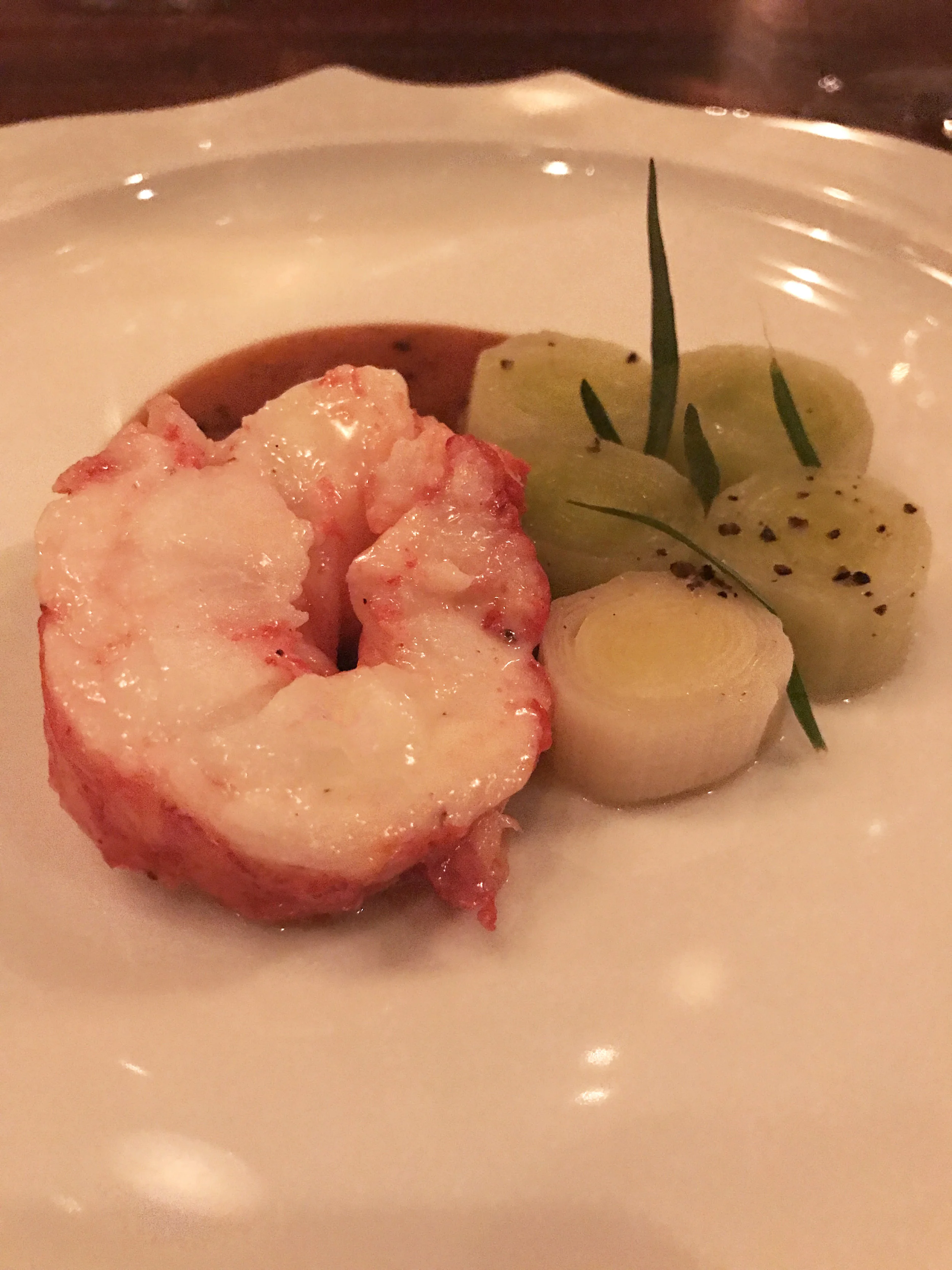Lobster - leeks, sauce Americaine, tarragon