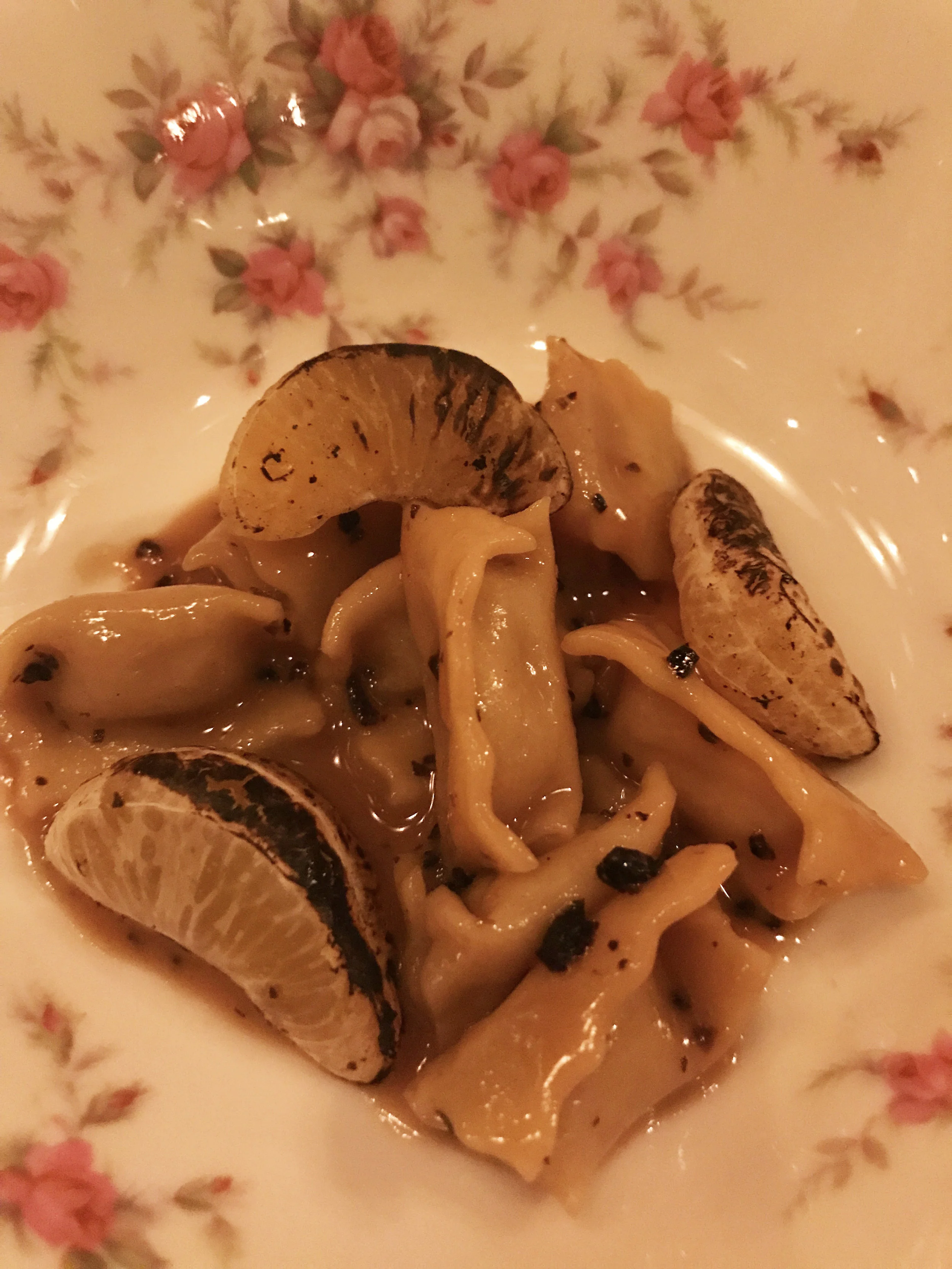 Agnolotti - chestnut, marsala, clementine