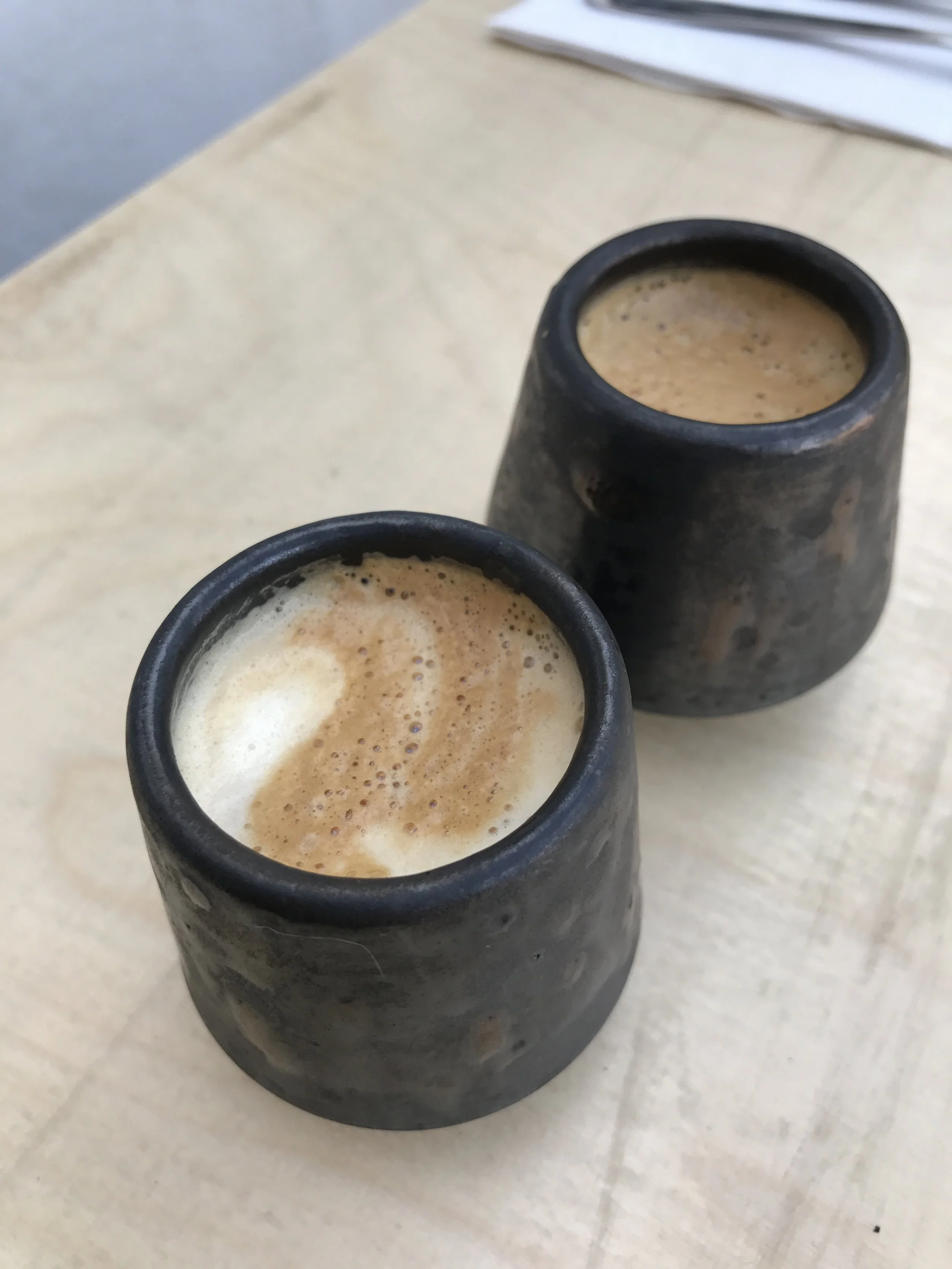 Two adorable macchiatos