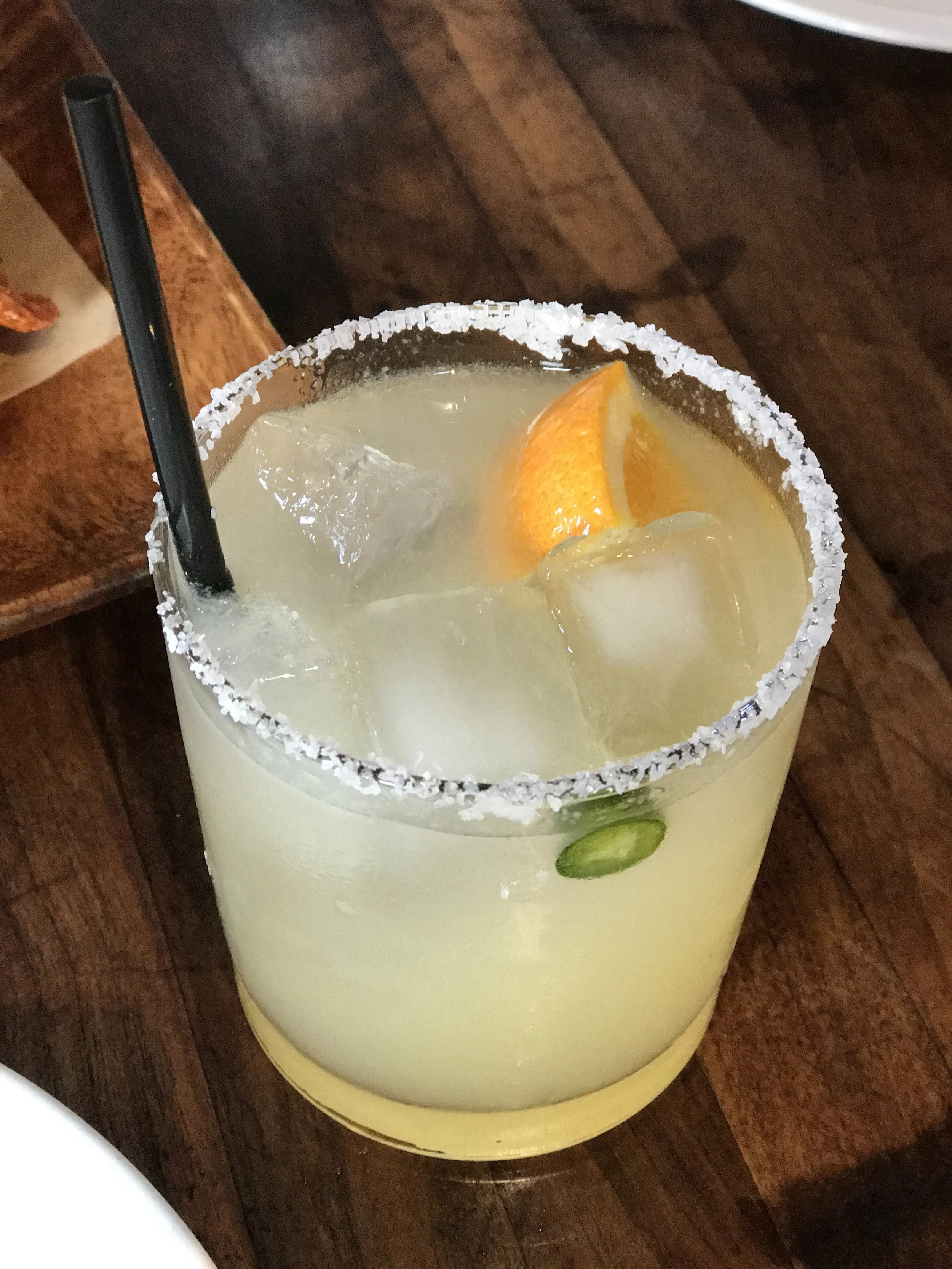 Avila's Heir - margarita with correlejo reposado, serrano, orange, and yuzu