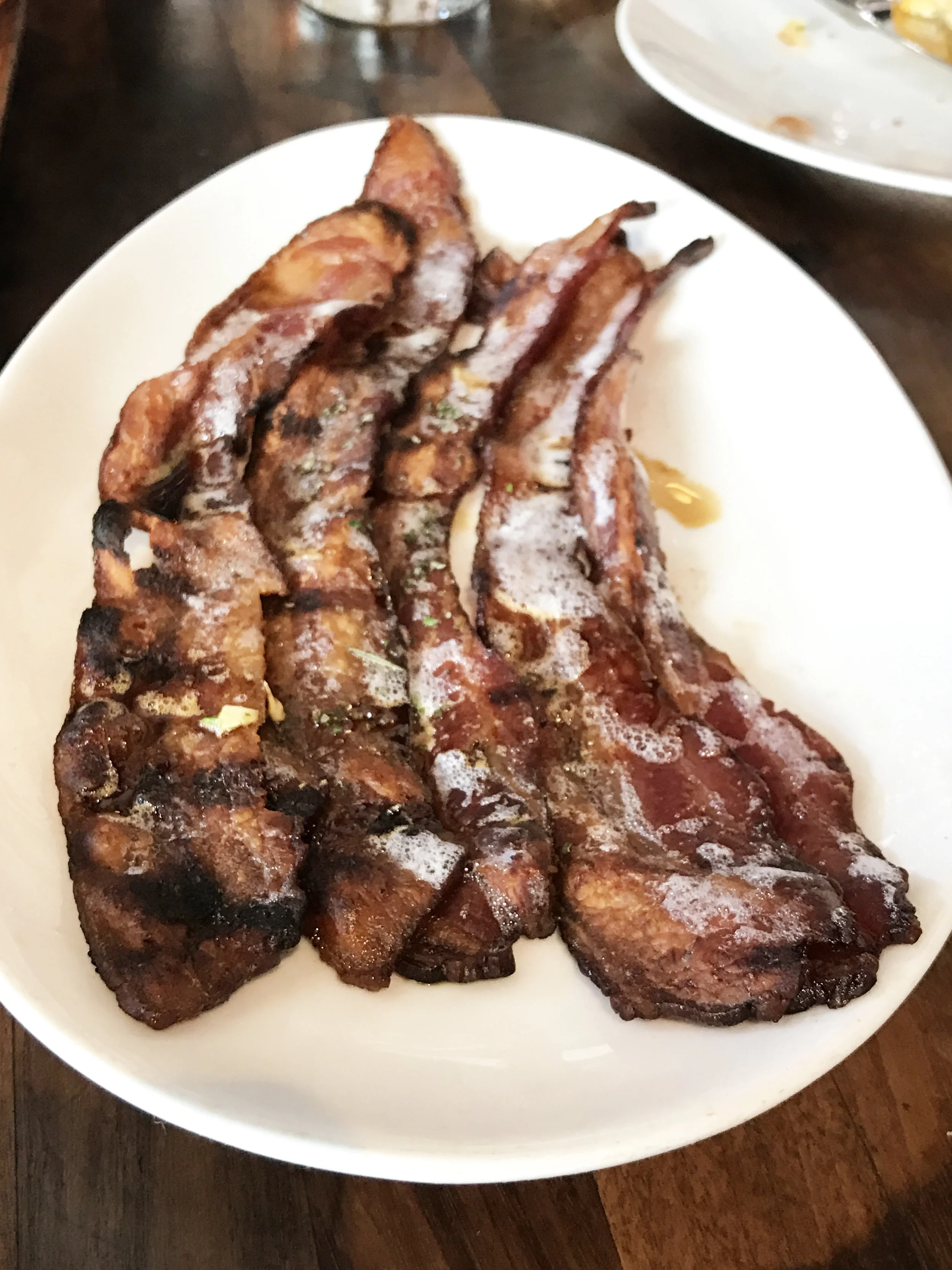 Nueske's bacon with rosemary, brown sugar, and chili