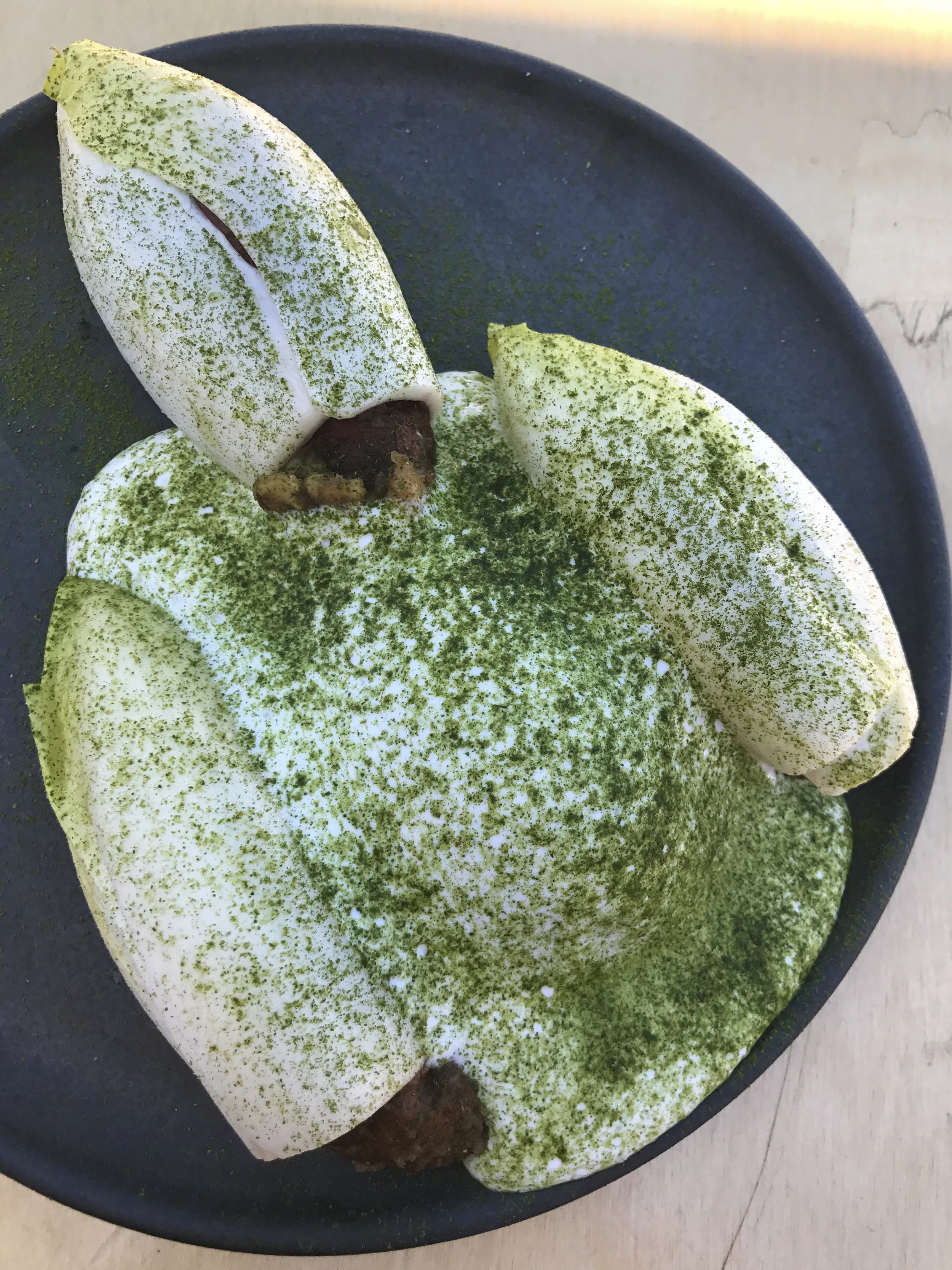 Roasted baby yams, avocado, yogurt, walnut