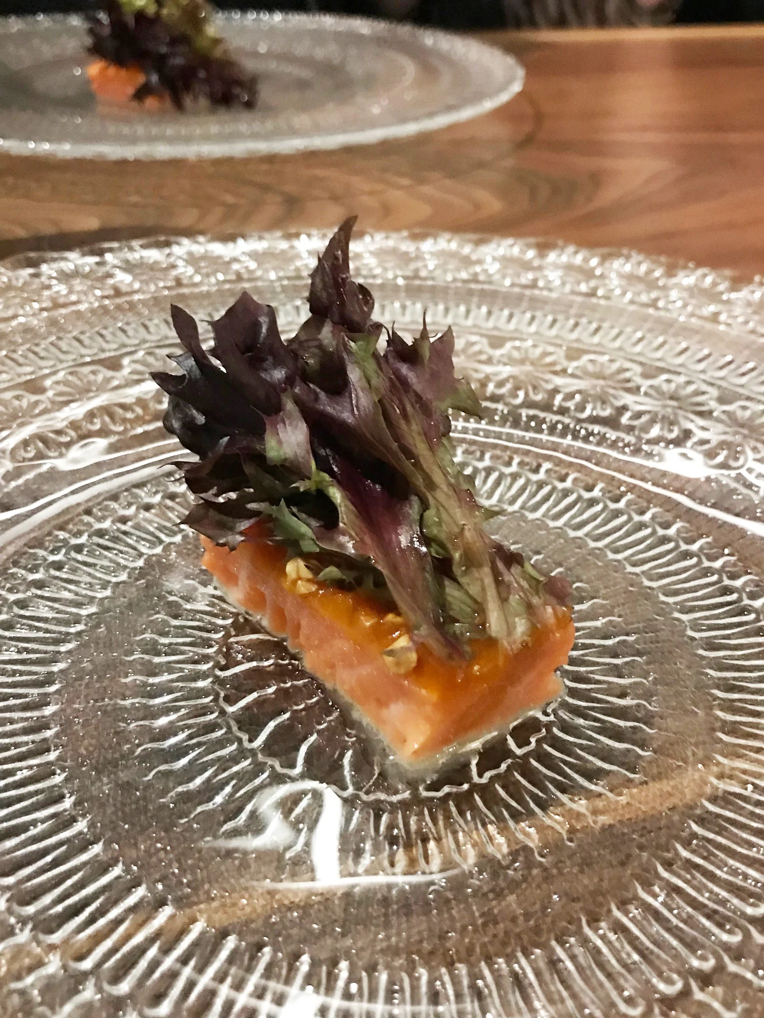 trout, persimmon, sambal, red reef