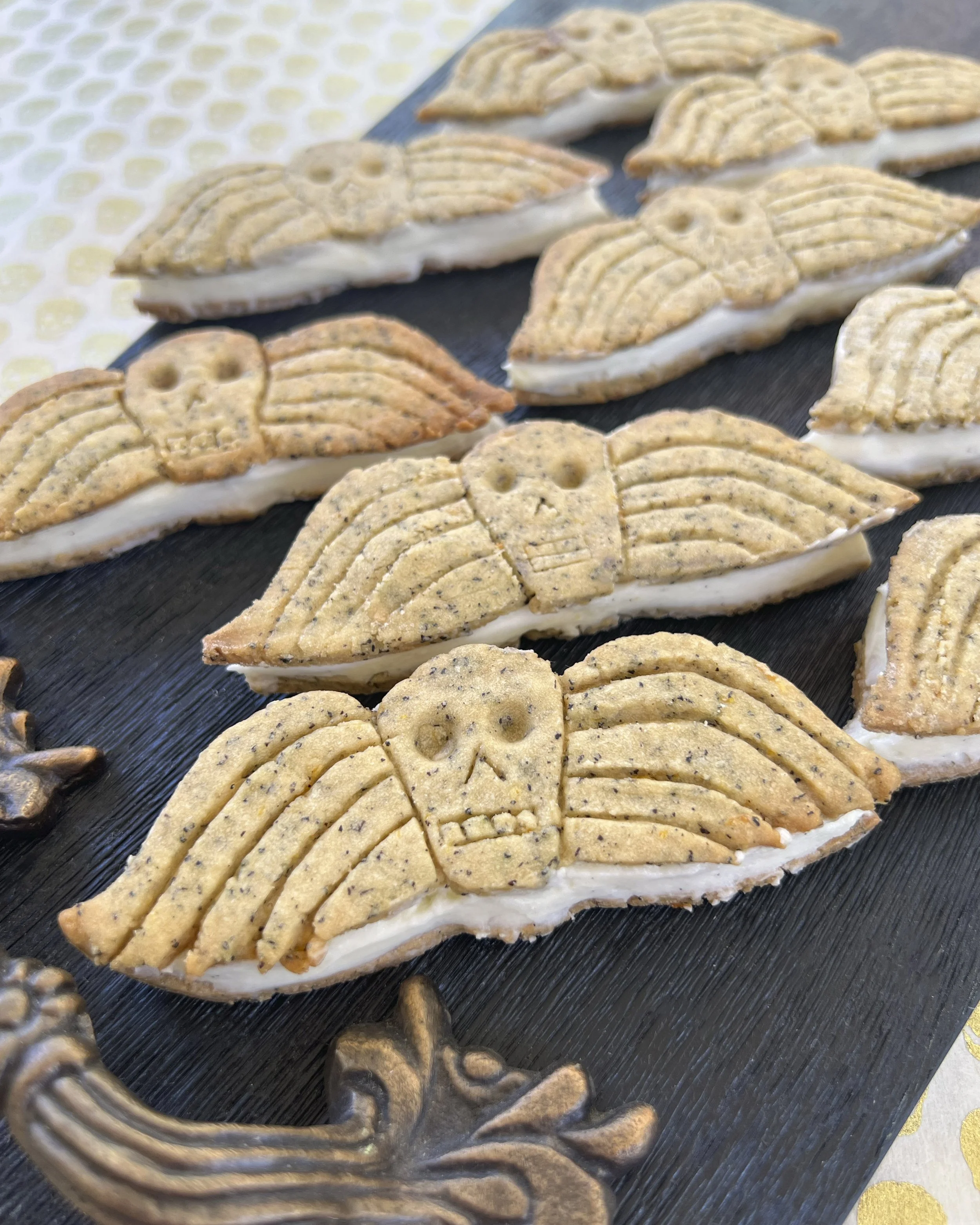 Memento Mori Earl Grey Sandwich Cookies