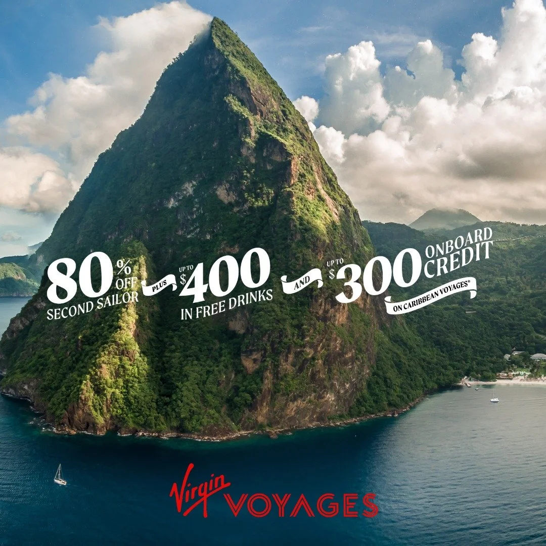 PSA!! 🗣️ Virgin Voyages Best Free Drinks Offer Ends Jan 29 🍹

From Alaska to North America, the Mediterranean, the Caribbean, and beyond, there&rsquo;s still time to sail in timeless style, culture, and discovery. For a little while longer, Sailors