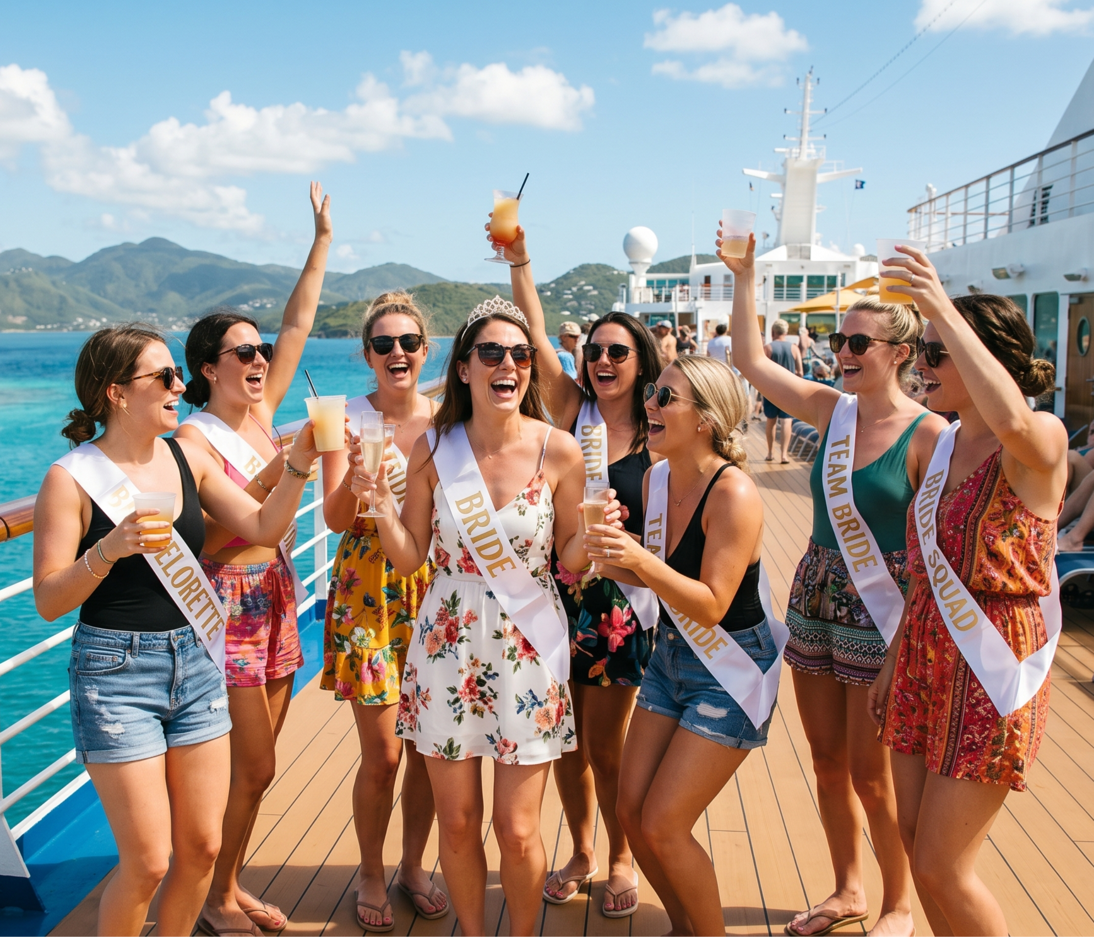 bachelorette party on a cruise ship