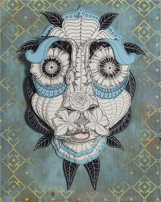 Untitled (Foliage face)