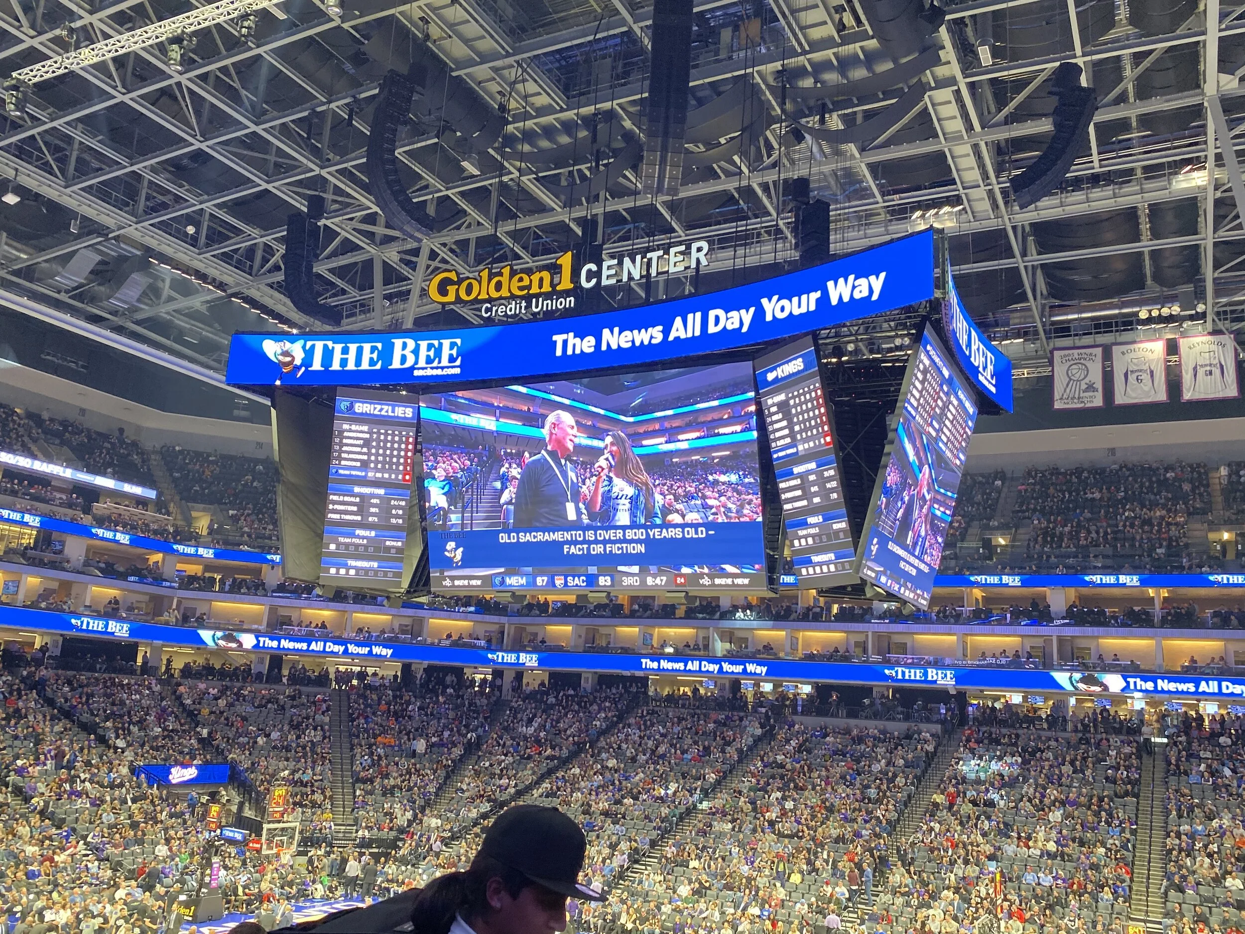 Animated "Scooby Bee" shown at Golden 1 Arena