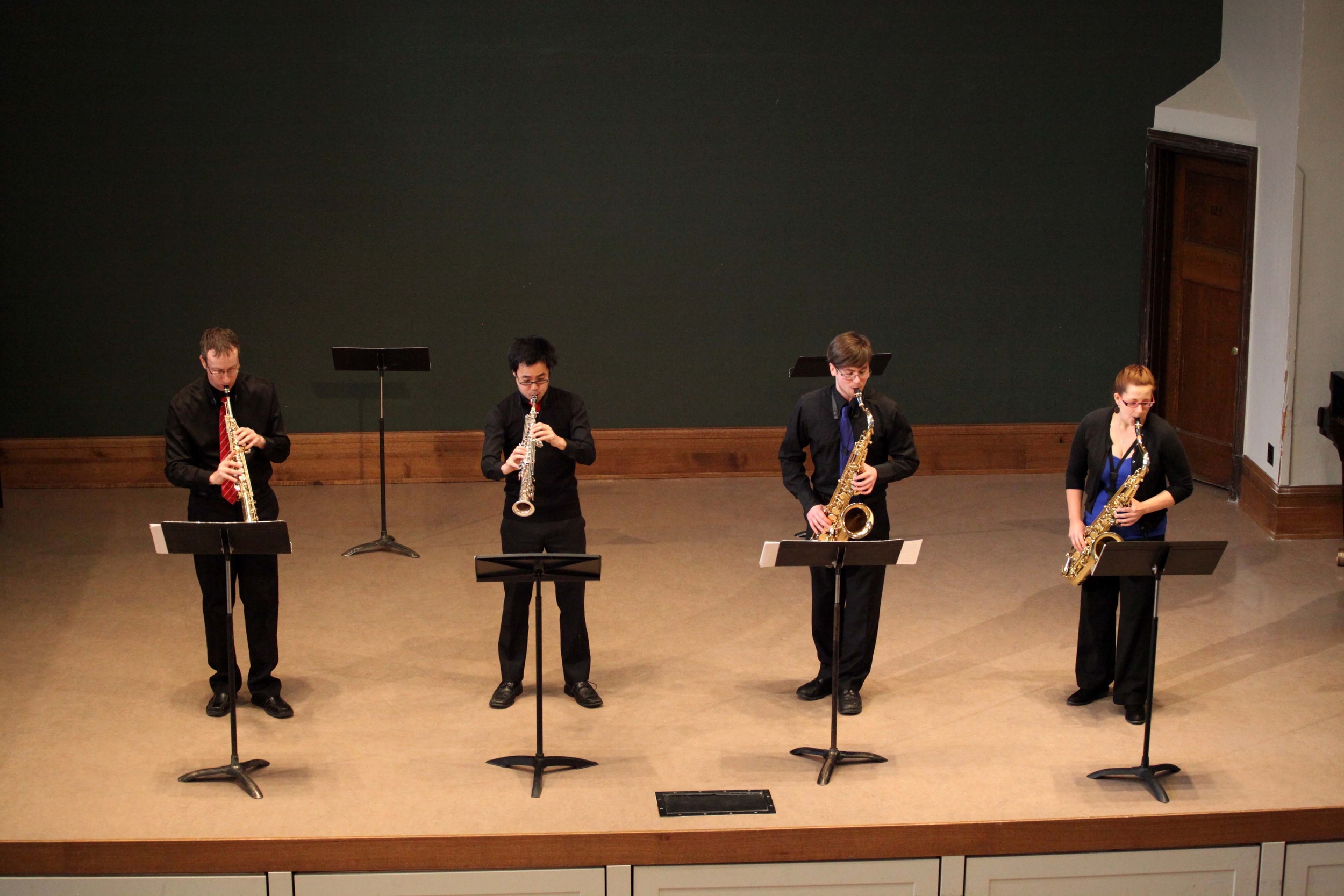  Quatuor de saxophones Proteus,&nbsp;création canadienne de  Shadows of Bamian &nbsp;de Robert Lemay (2013), Saskatoon, Canada 