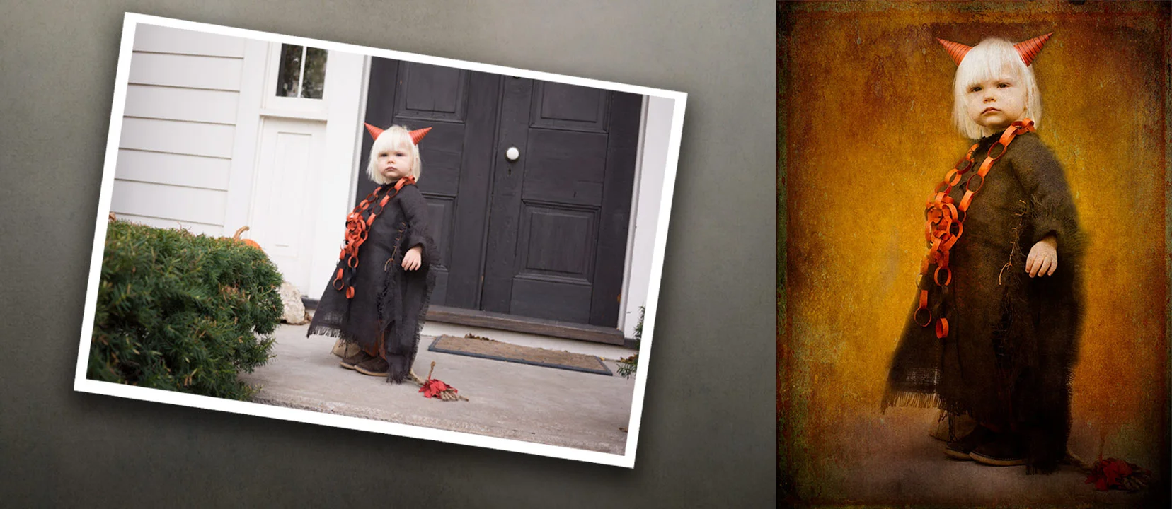 Max the little devil for Halloween