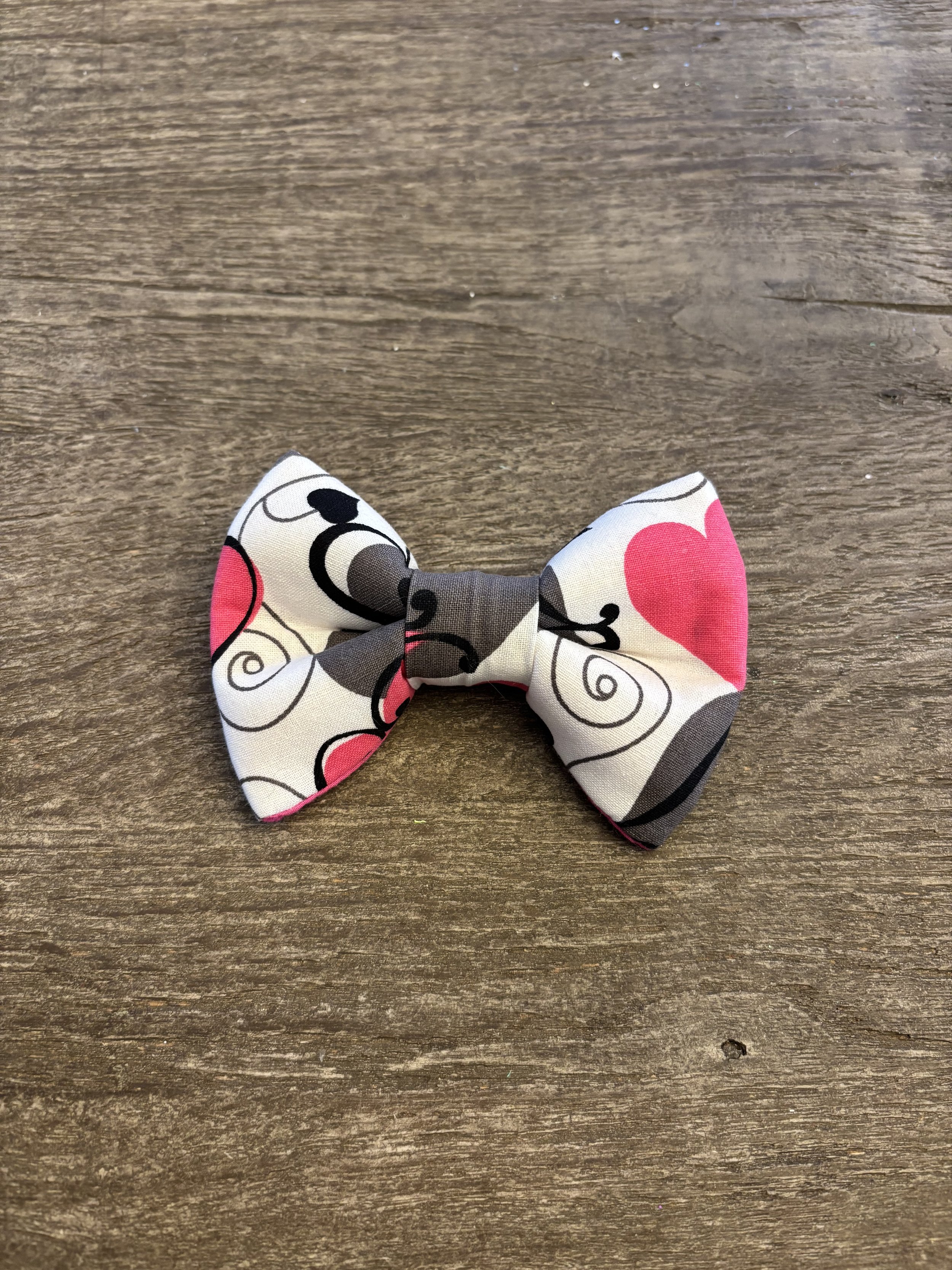 Fancy Heart Bow Tie