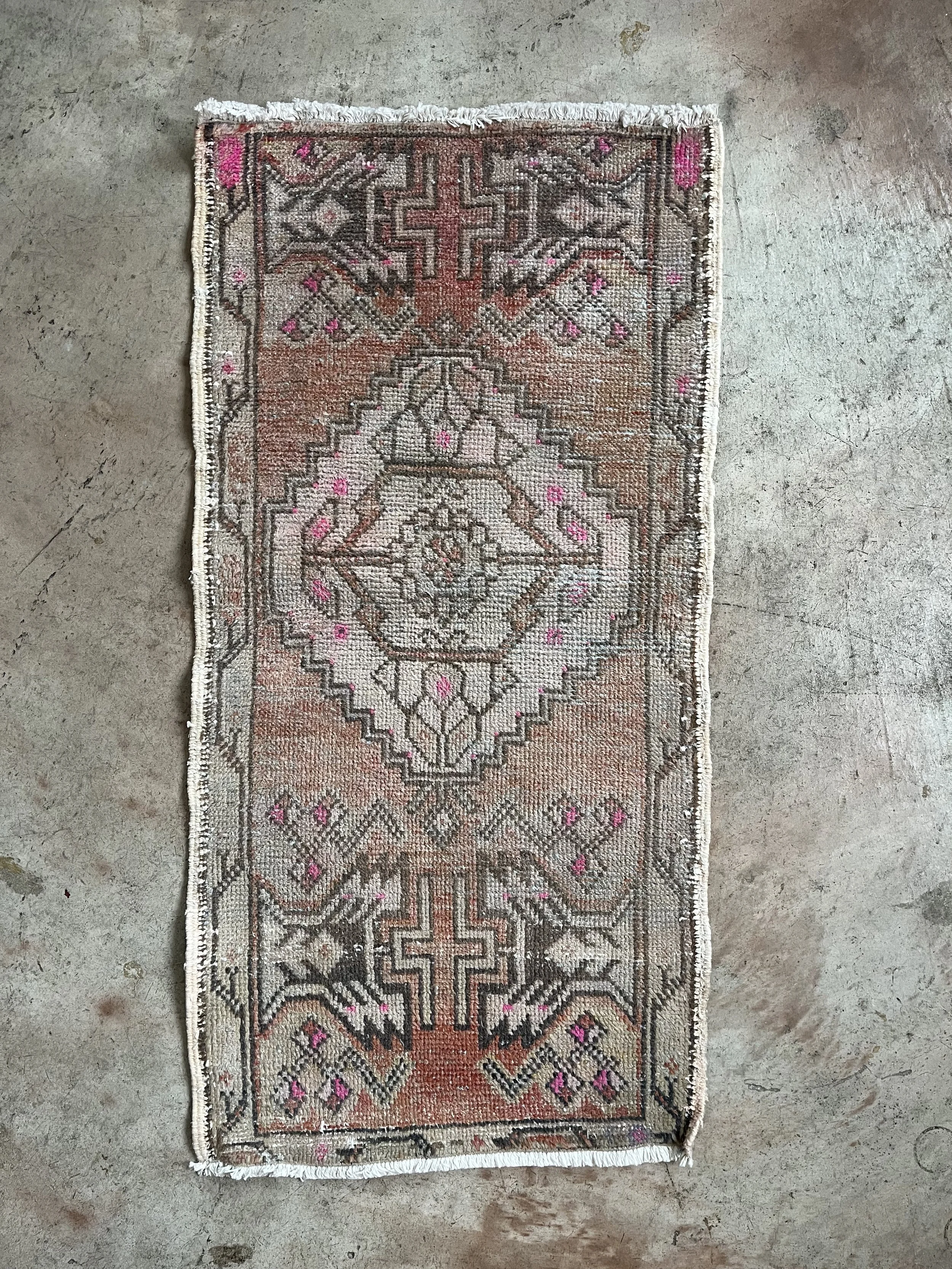 Vintage Wool Turkish Rug
