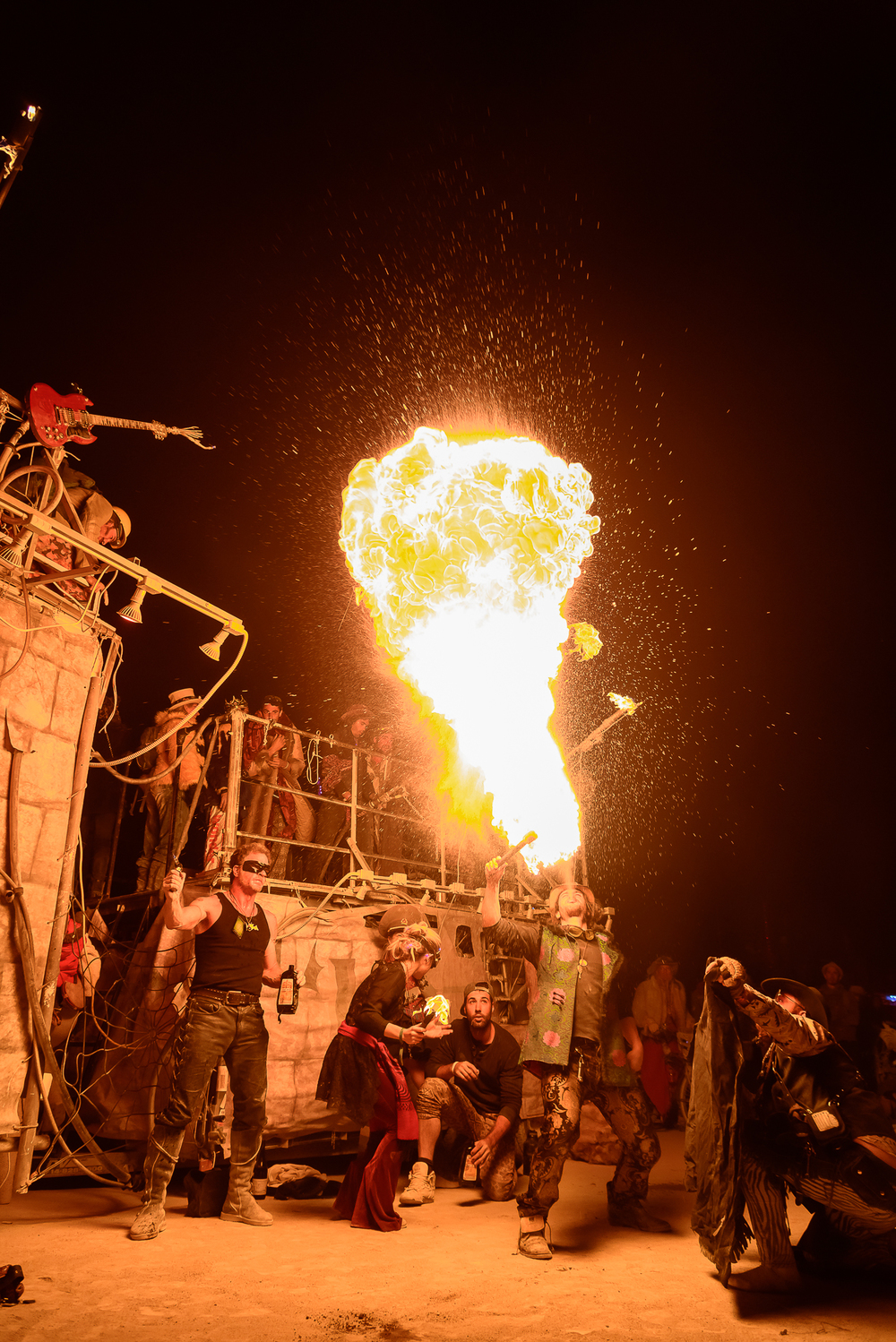 My friends breath fire. Photo by Chris MieleO