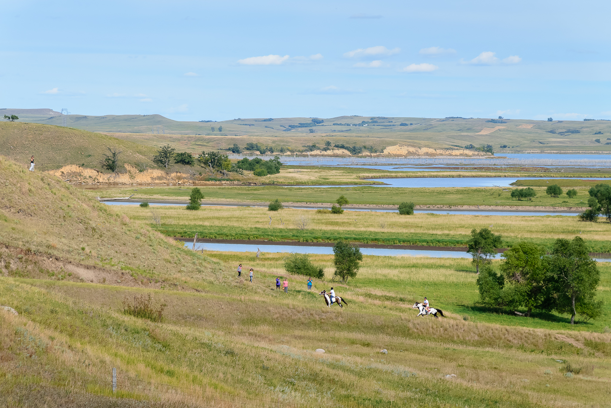 Riding bareback. Enough said. Standing Rock Reservation Area, ND.