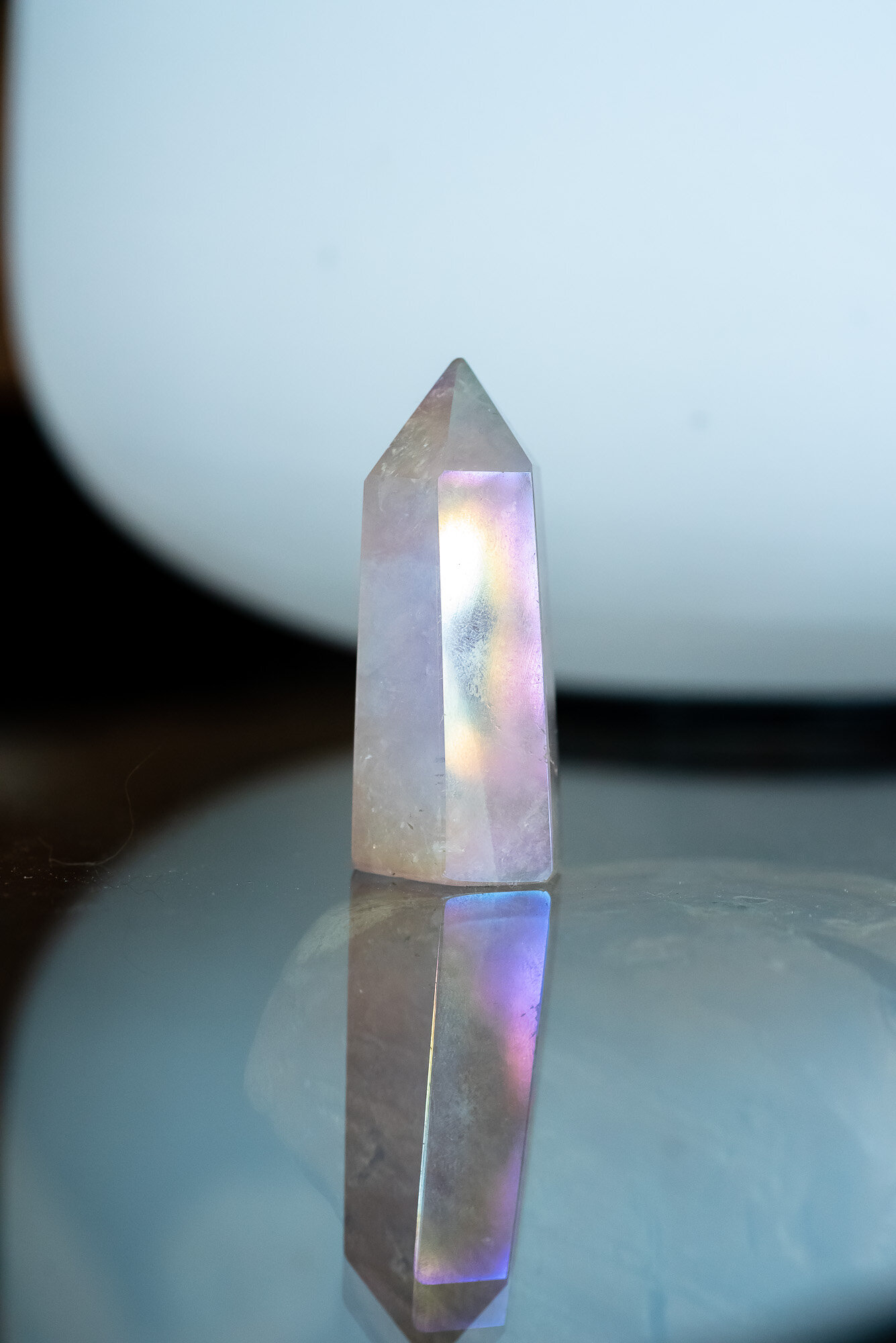 Aura Quartz Crystal Natural Healing Points Gem Angel Crystals Lemurian Point