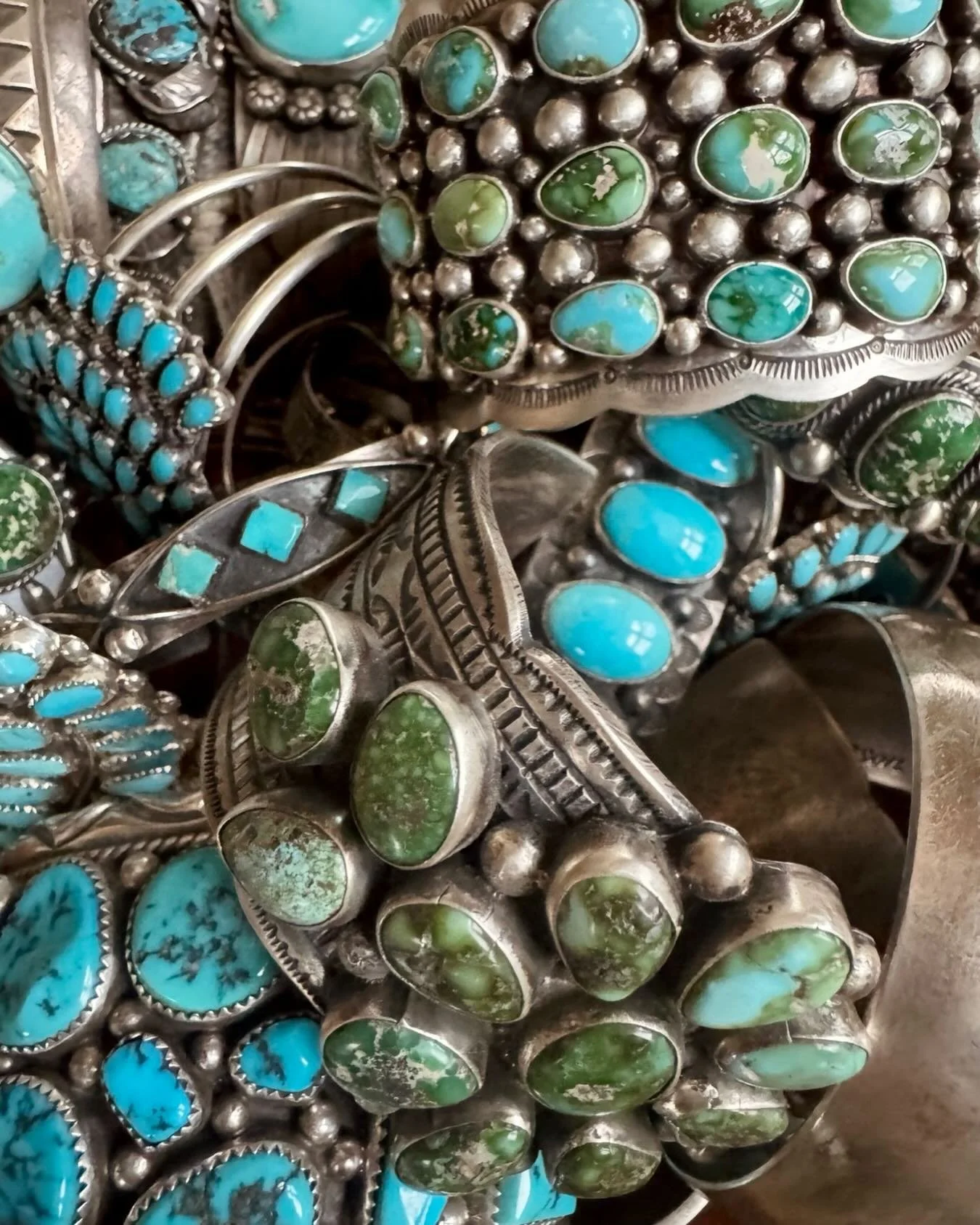 Our Annual Turquoise Friday starts today 12-6pm!

Stop in all weekend long to talk turquoise and see the vintage and newly made Native American pieces we&rsquo;ve been gathering this fall. 

Almost a decade ago we wanted to shift the conversation of 