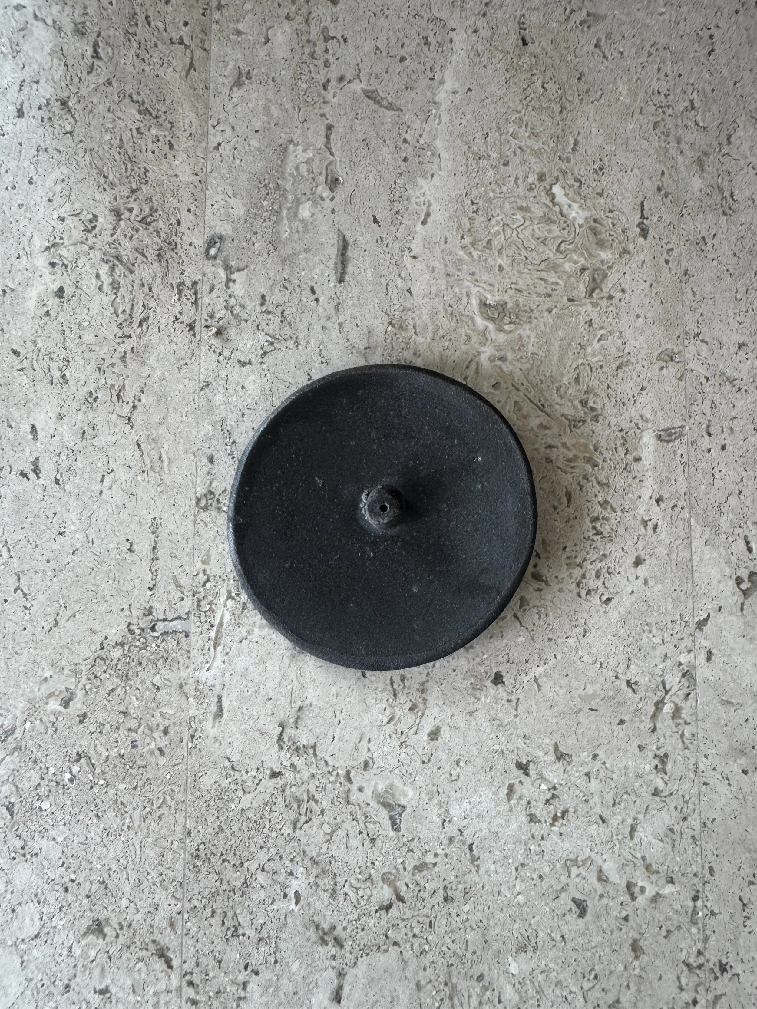 Black Ceramic Incense Holder